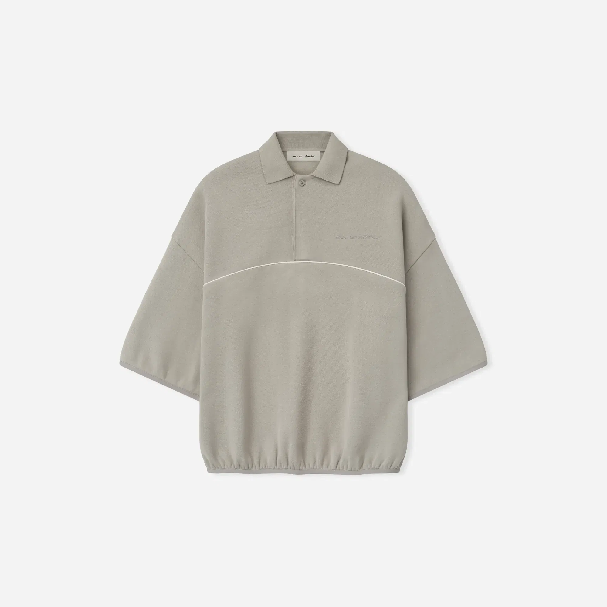 Fear Of God Essentials Active Trace 3/4 Sleeve Modern Polo Sweatshirt Seal