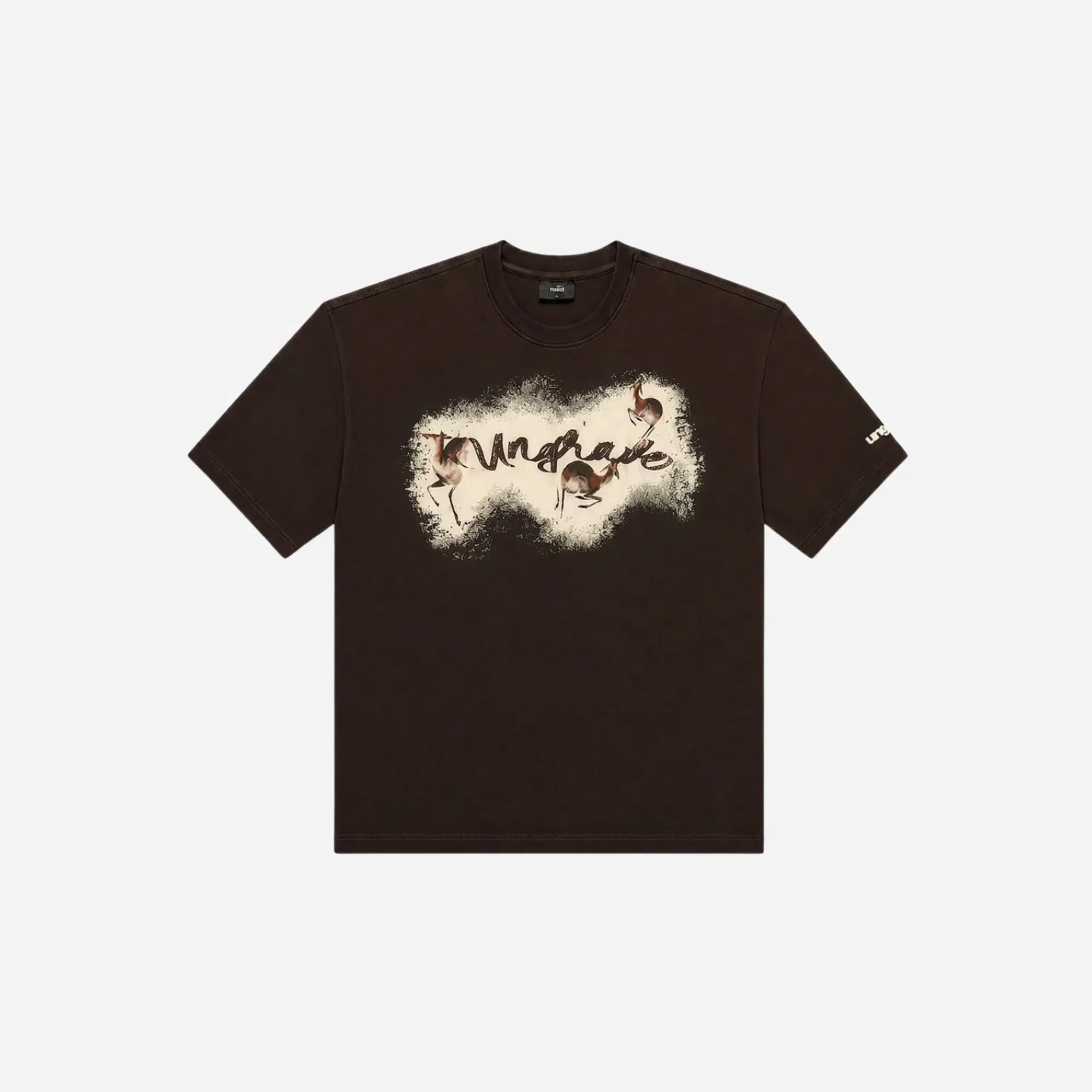 UnGrave Brown Shadow Deer Tee
