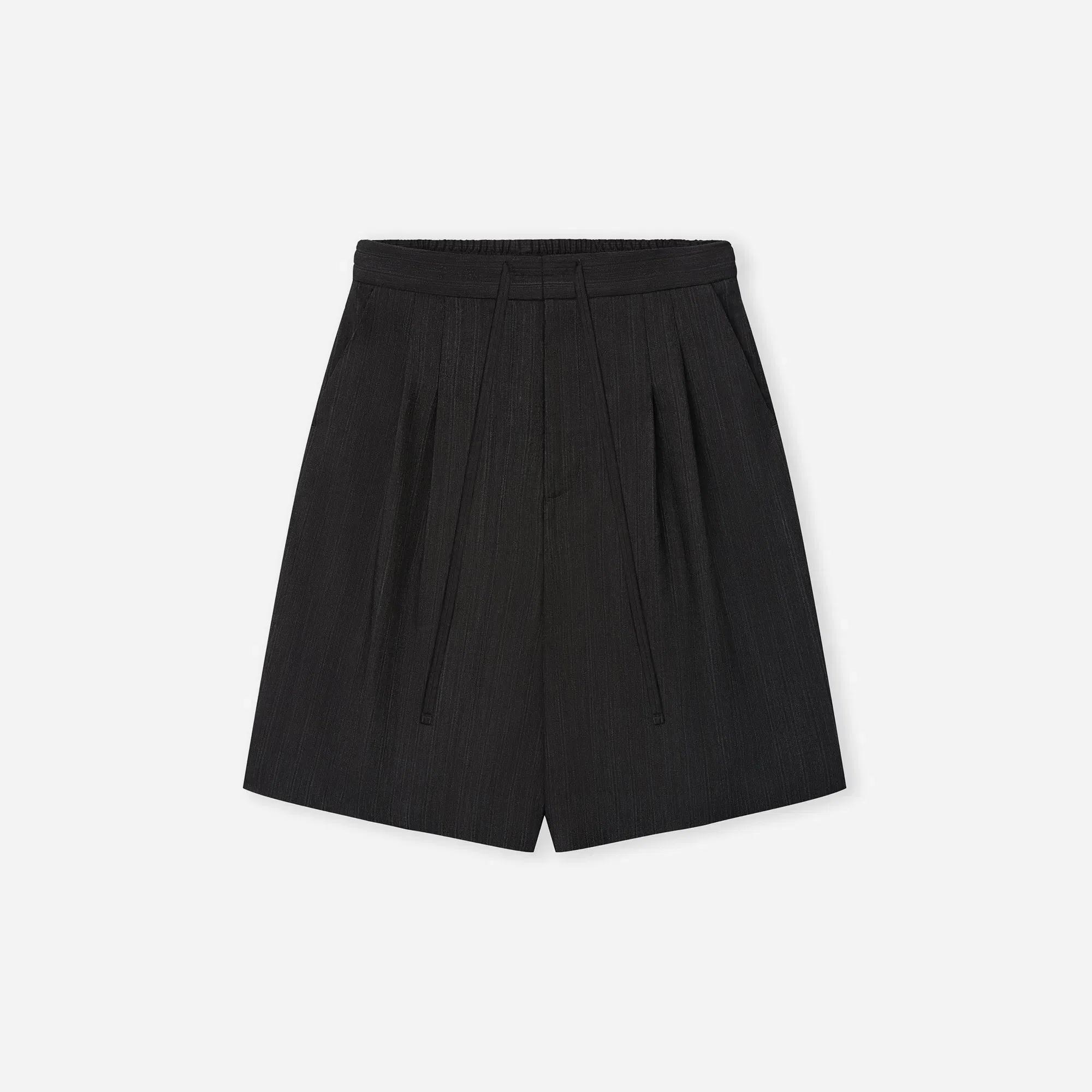 Fear Of God Black Striped Wool Baggy Shorts