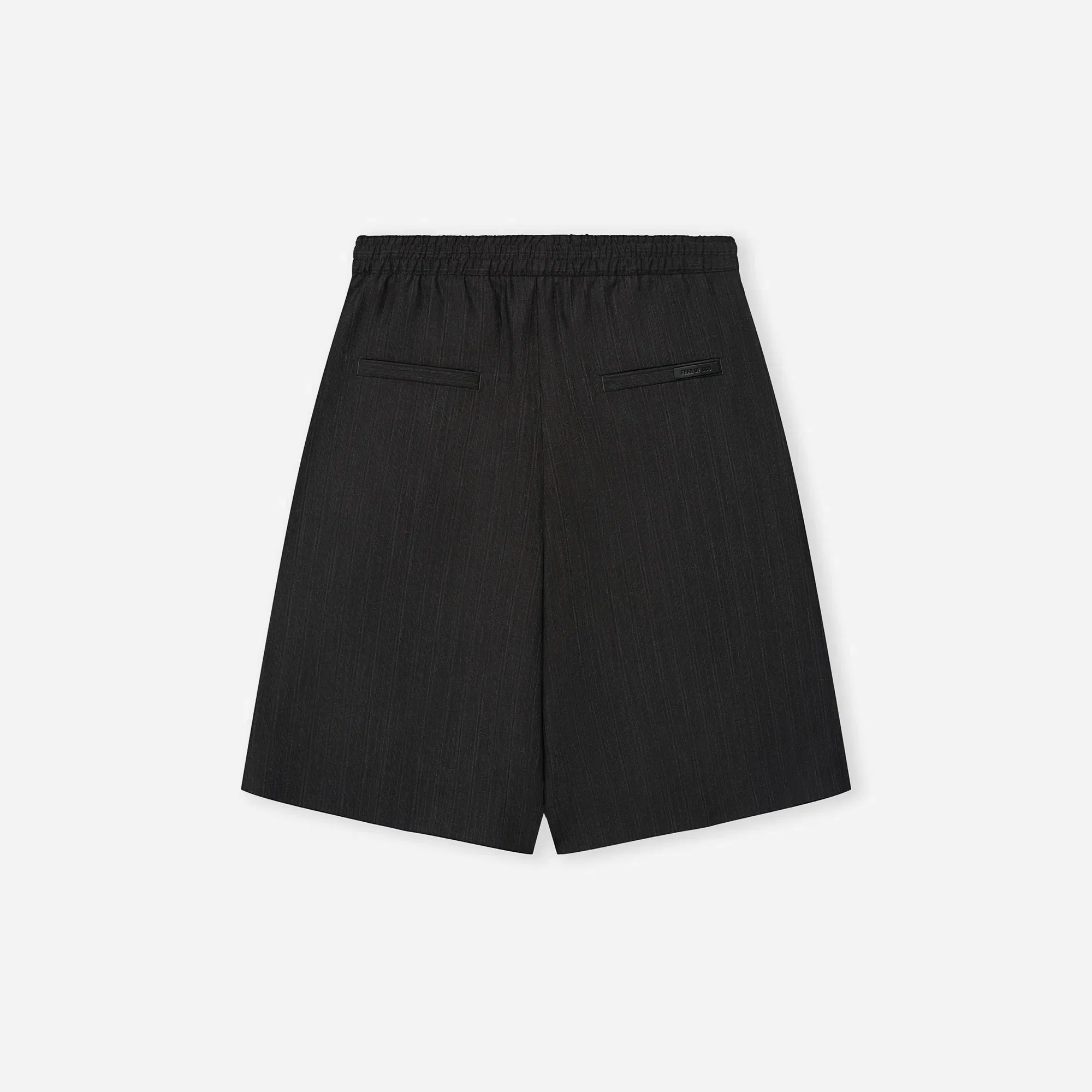 Fear Of God Black Striped Wool Baggy Shorts