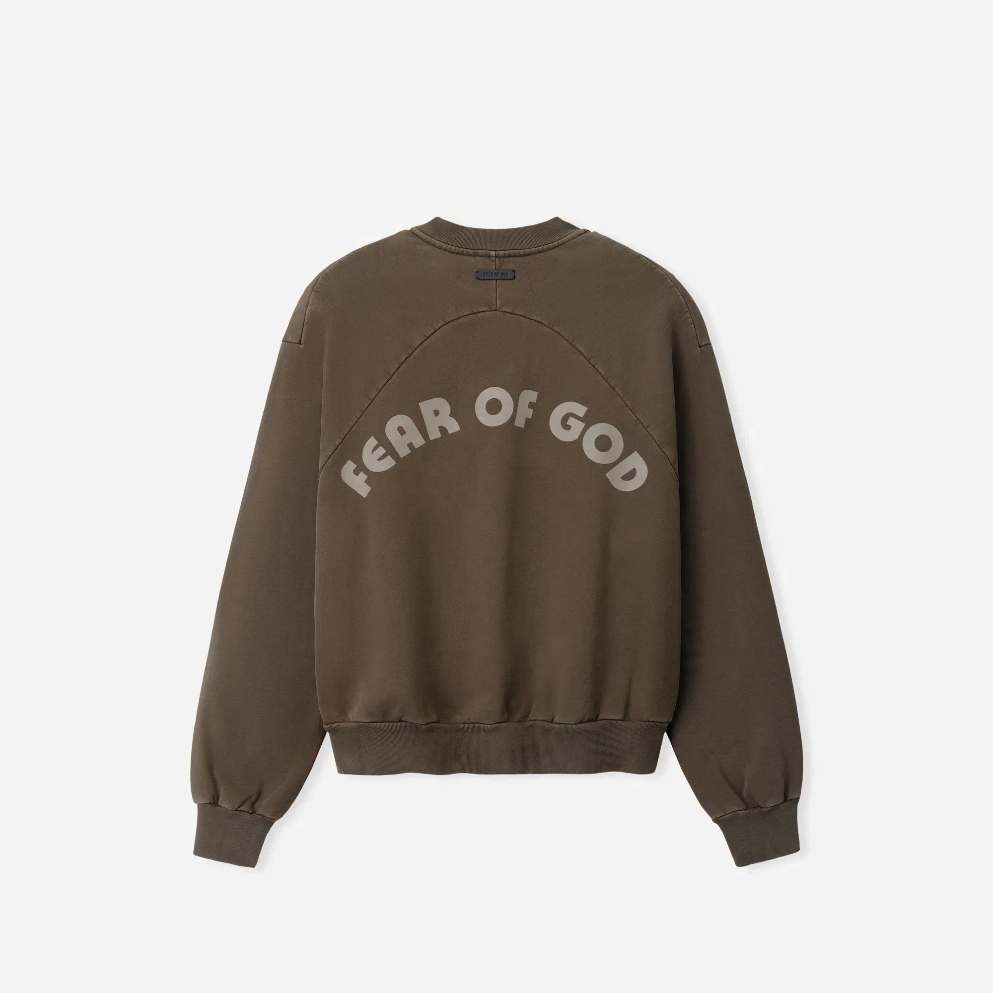 Fear Of God Baseball Classic Half Raglan Sweatshirt Faded Brown
