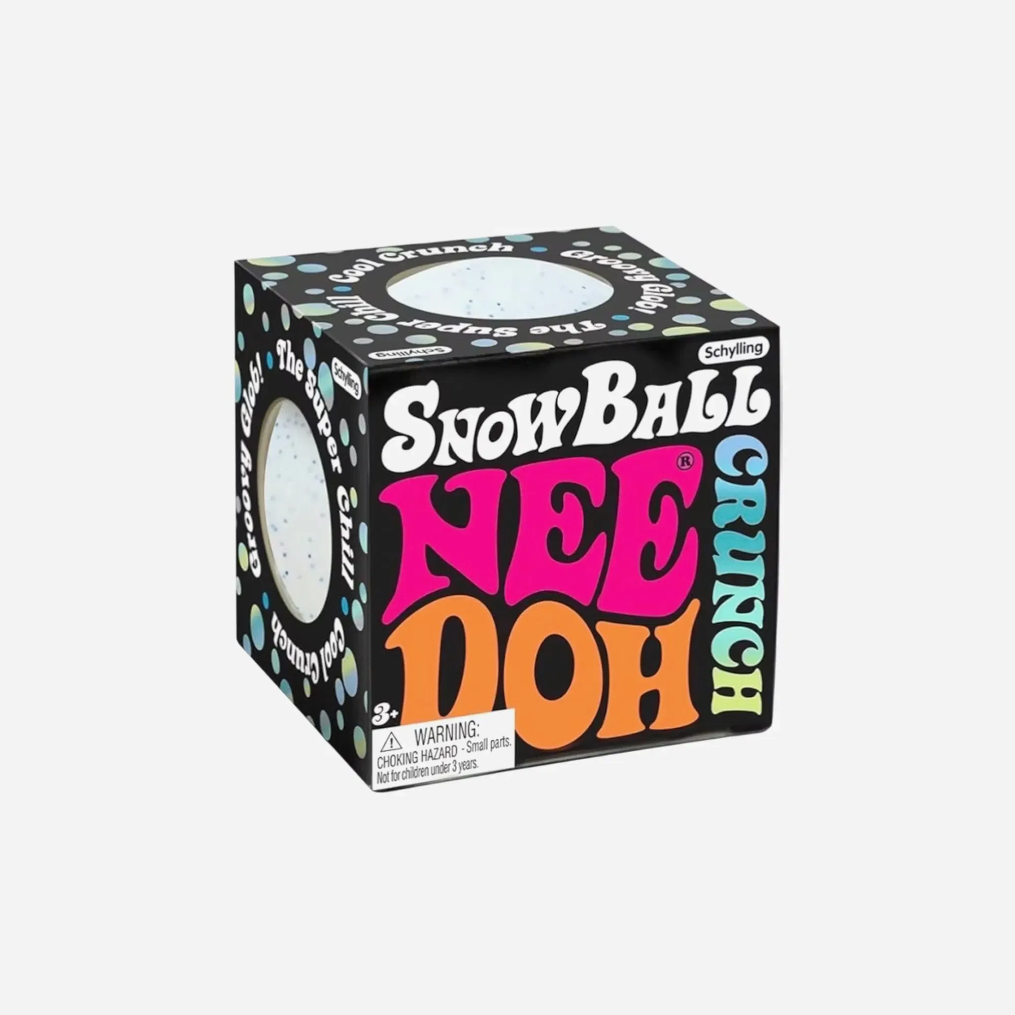 NeeDoh Snowball Crunch Squishy Fidget Toy White