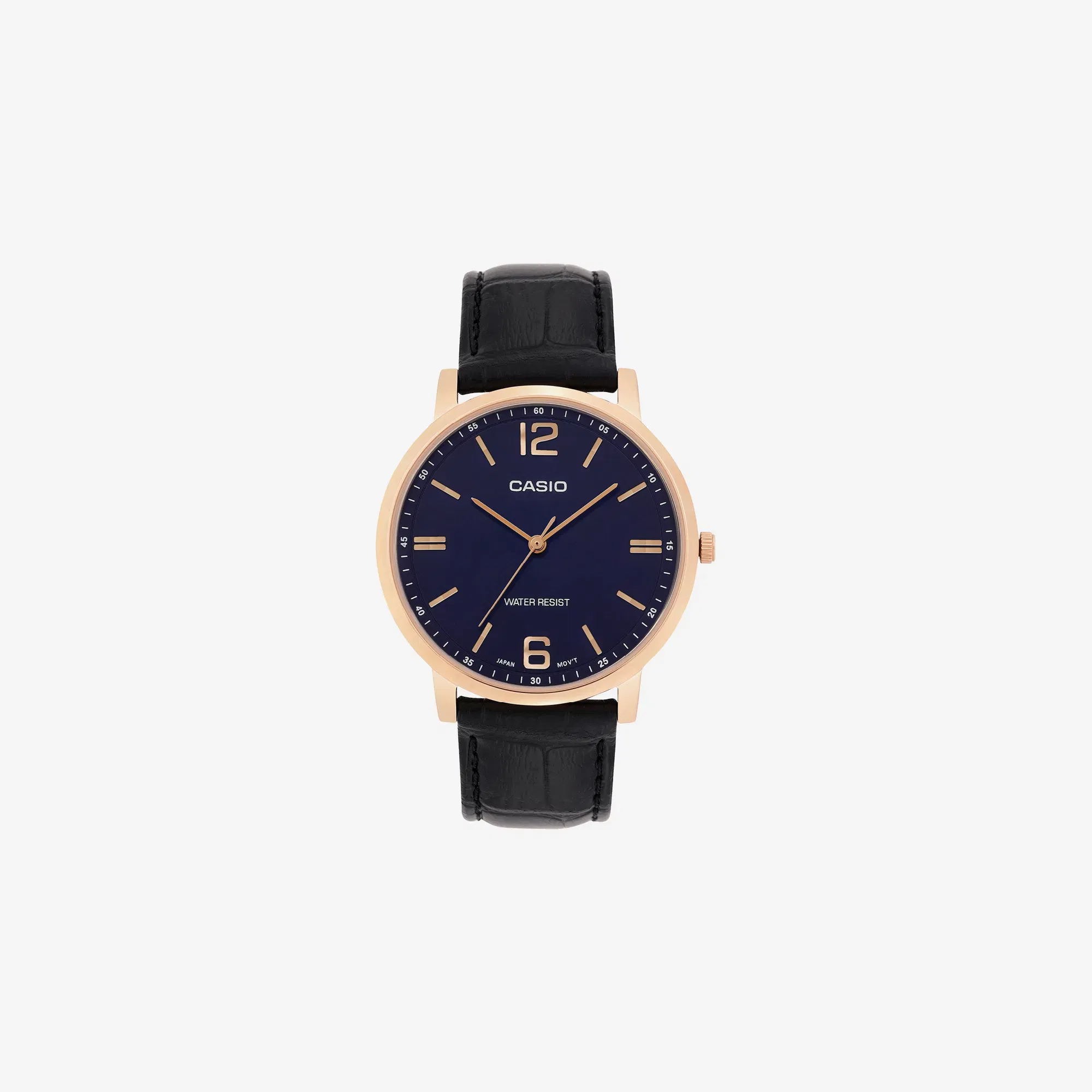 Casio Enticer MTP-SN5YRL-2A Quartz Blue Dial Analog Leather Watch