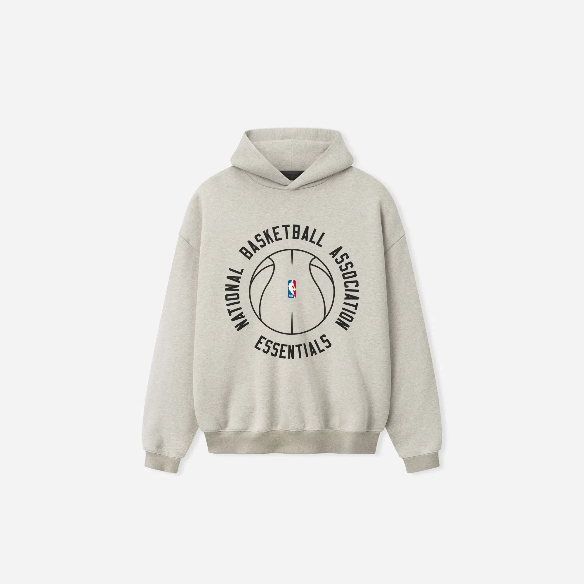 Fear Of God Essentials NBA X Barkley Hendricks 90s Hoodie Heather Stone W/ Heather Rib
