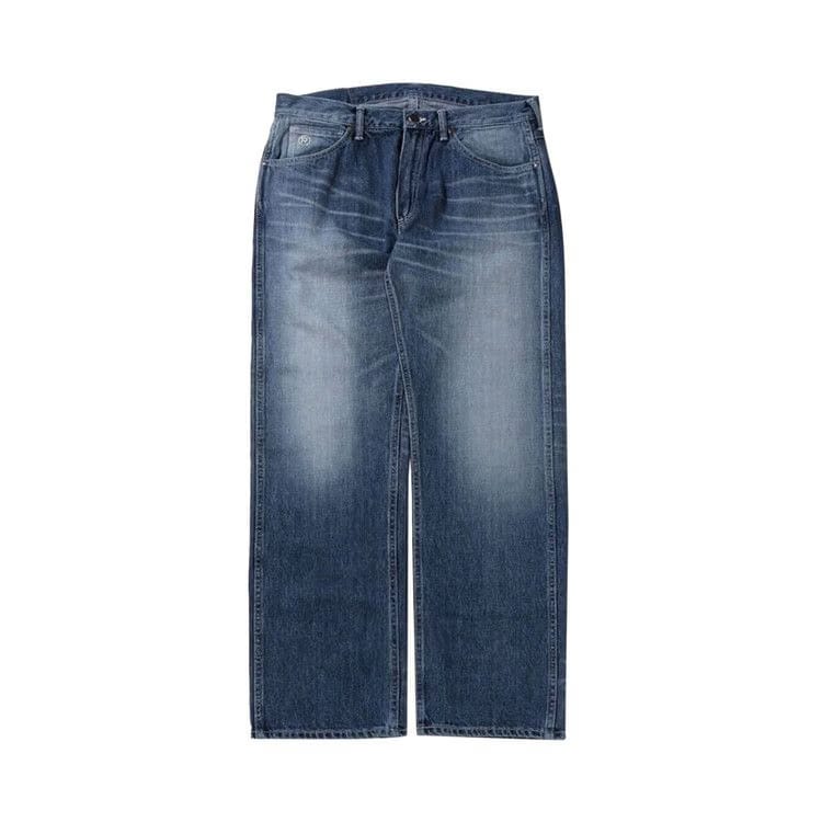 BAPE Ape Head Relaxed Fit Denim Pants Blue/Light Indigo