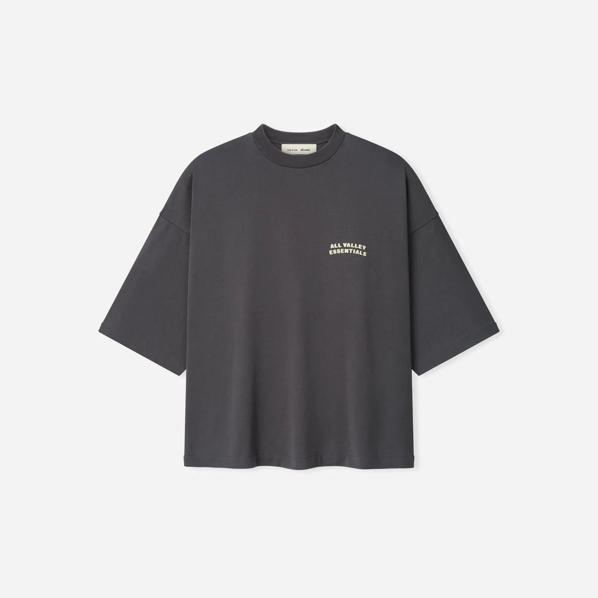 Fear Of God Essentials Merch Tee Boxy Fit Iron Grey