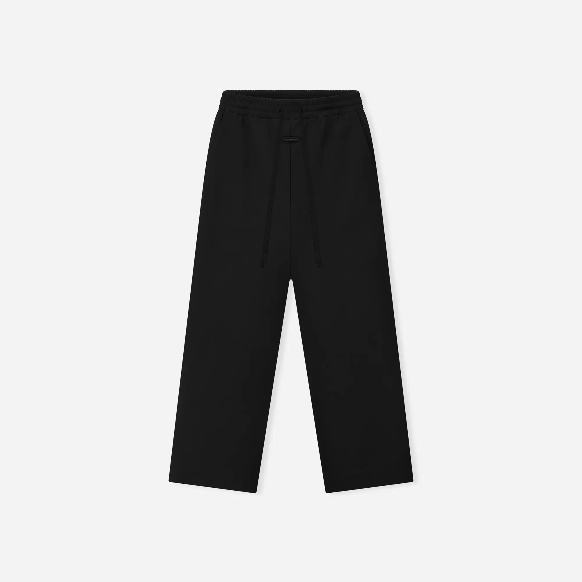 Fear Of God Double Weave Wool Wide Leg Drawstring Pants Black