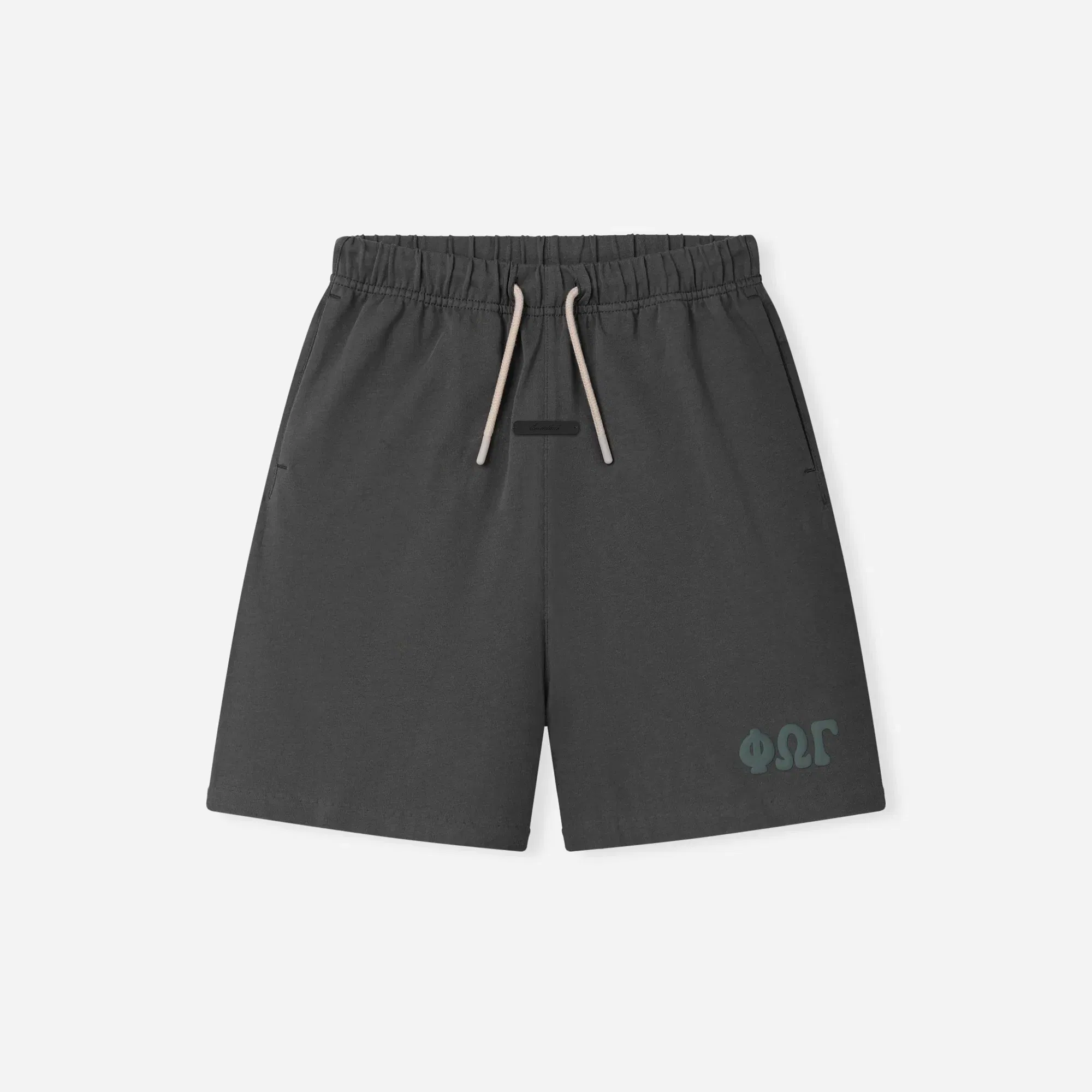 Fear Of God Essentials Kids 90s Jersey Sweatshort Iron Grey