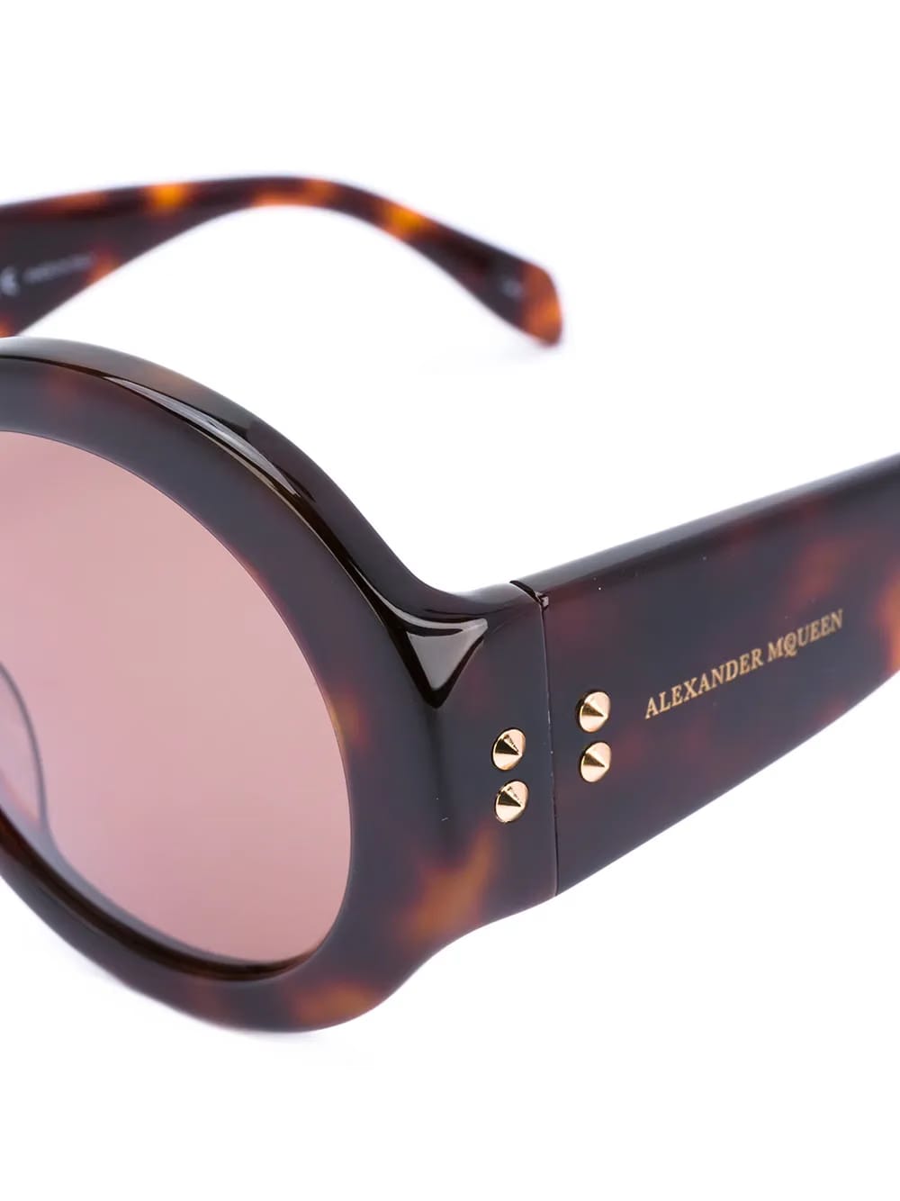 mini stud round frame sunglasses