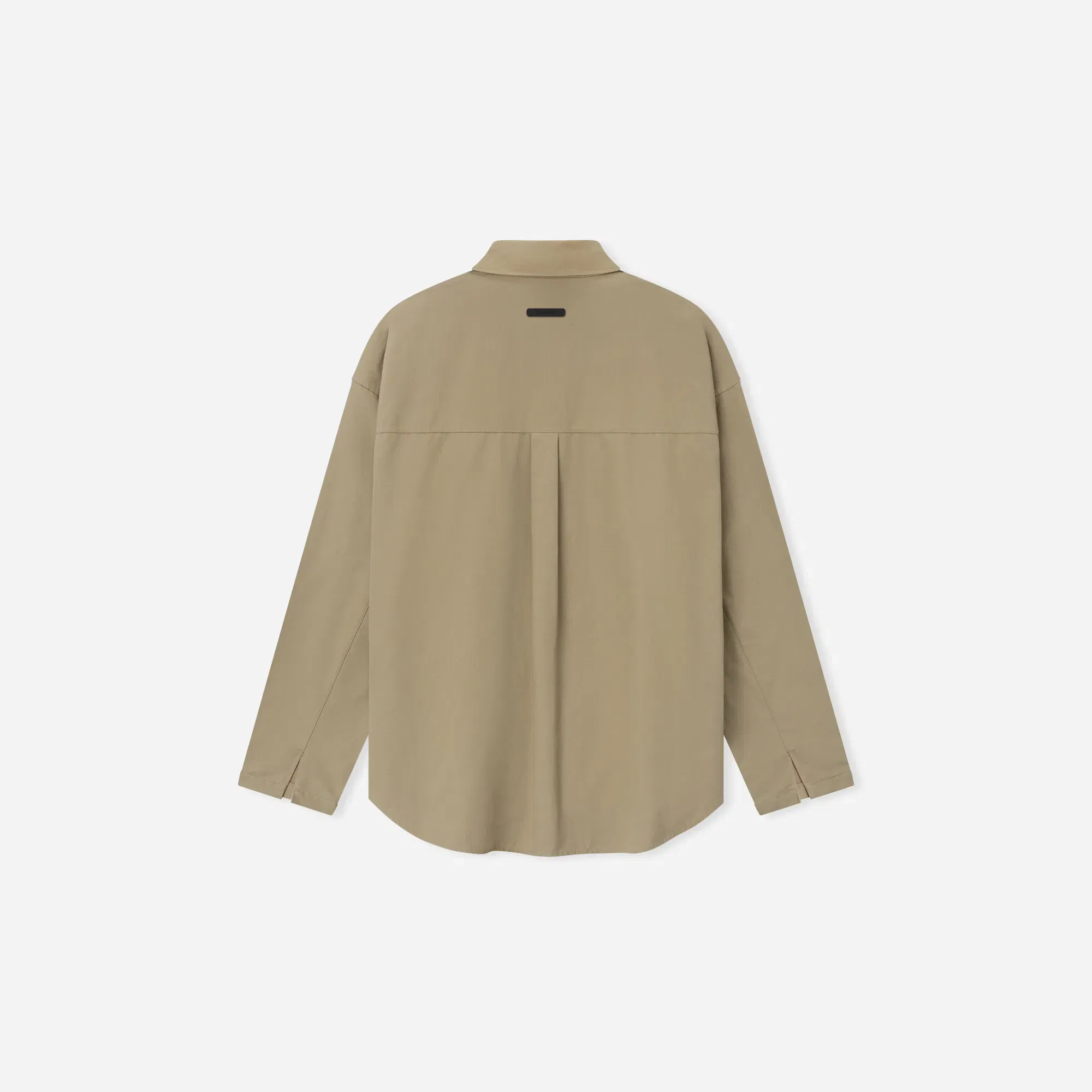 Fear Of God Essentials Cotton Canvas Overshirt Dune