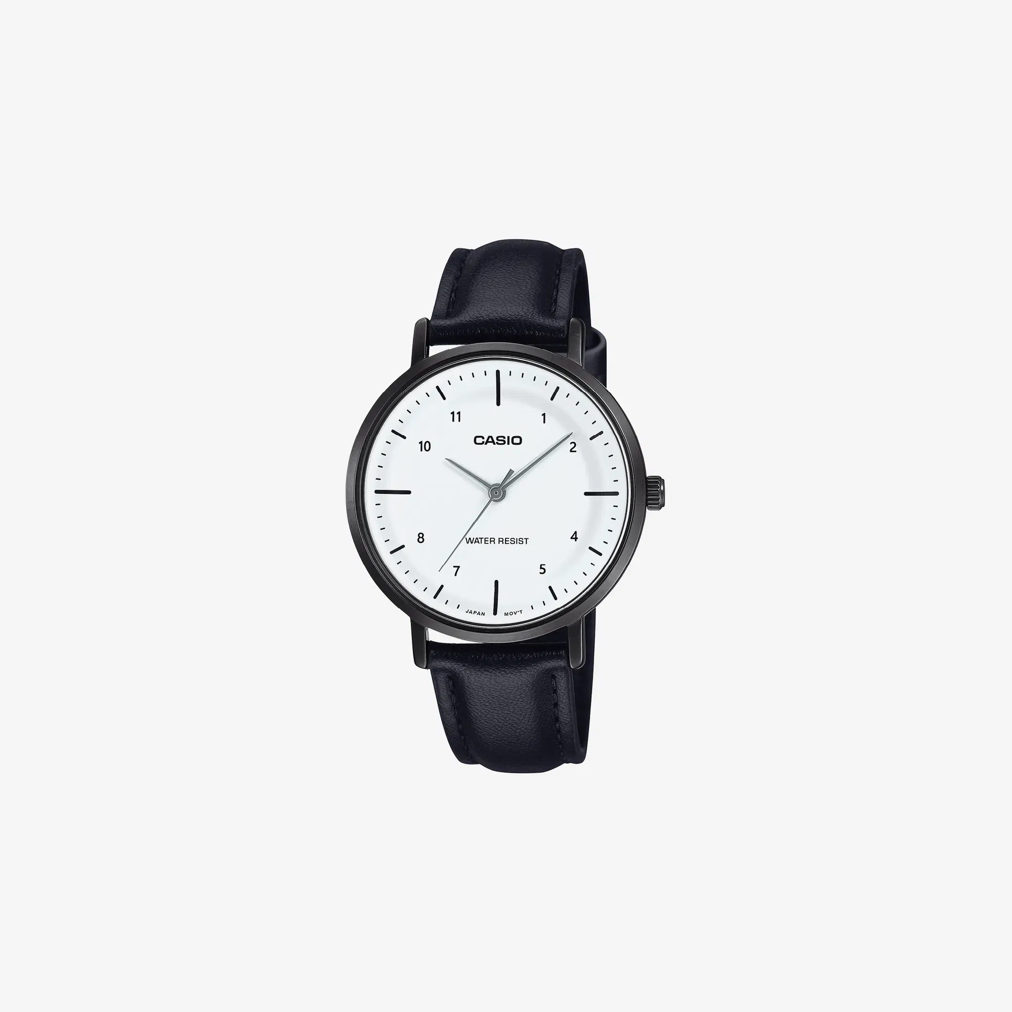 Casio Enticer LTP-VT03BL-7BDF Quartz White Dial Analog Leather Watch