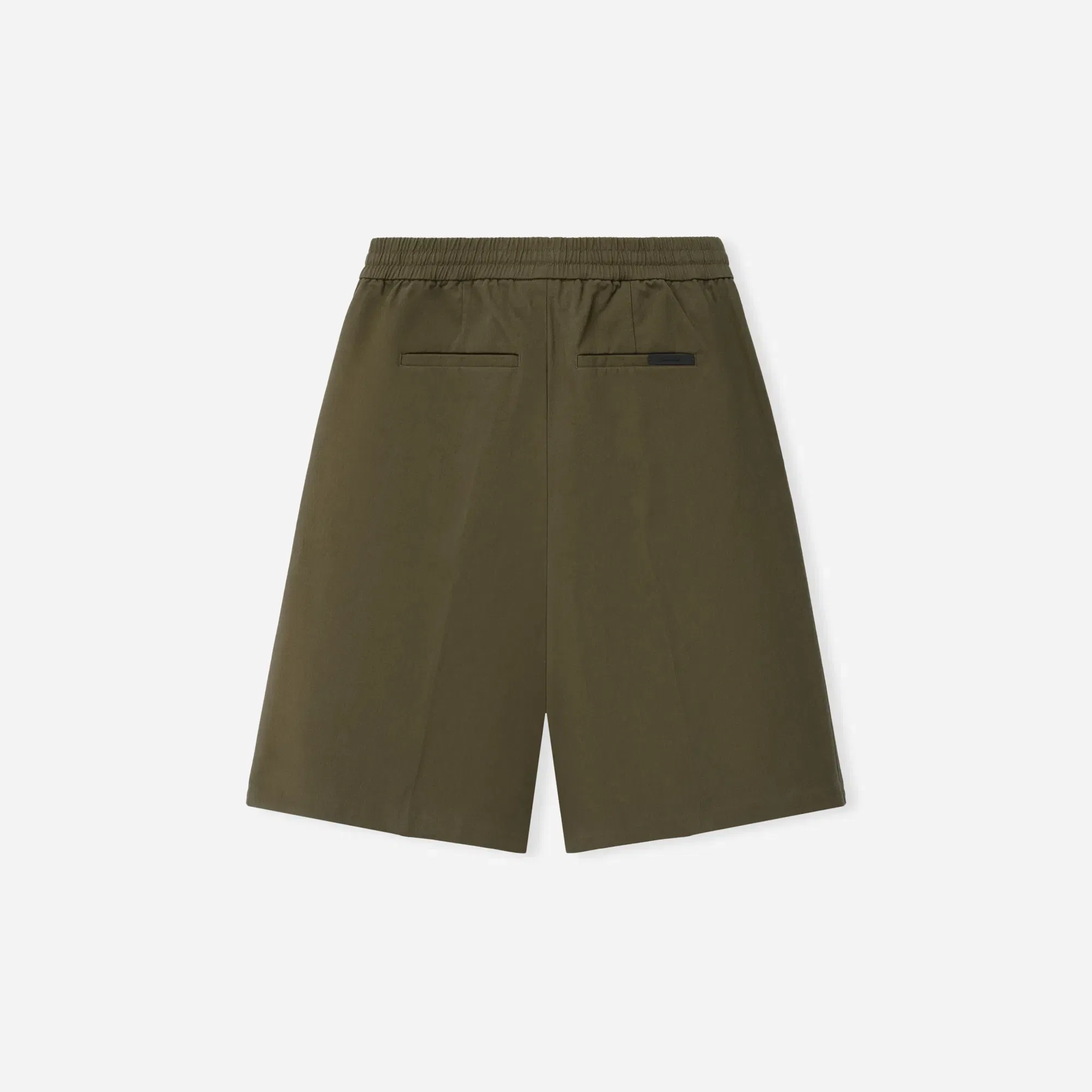 Fear Of God Essentials Cotton Twill Relaxed Drawstring Short Moss