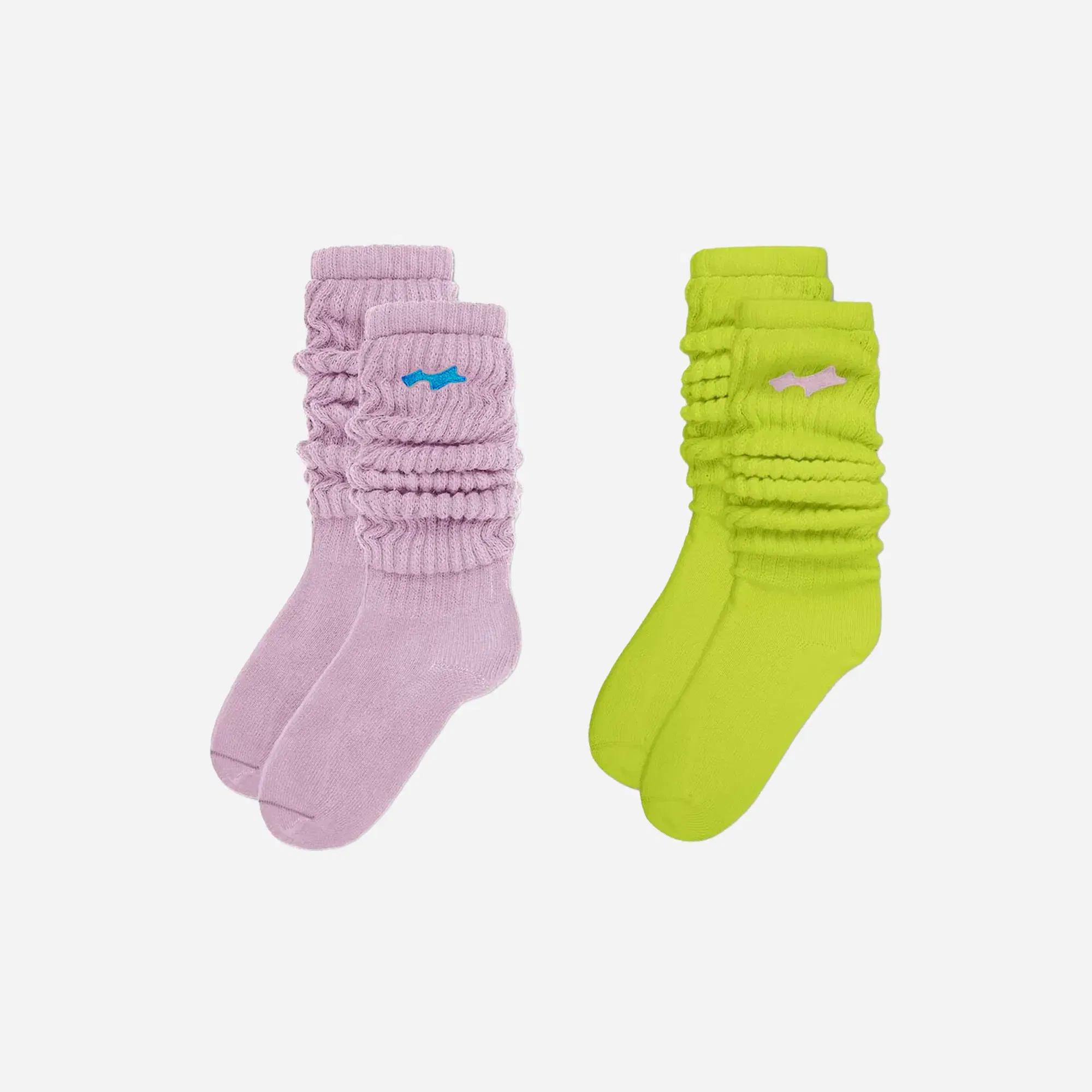 Skylrk Slouch Sock 2-Pack Babe/Lime
