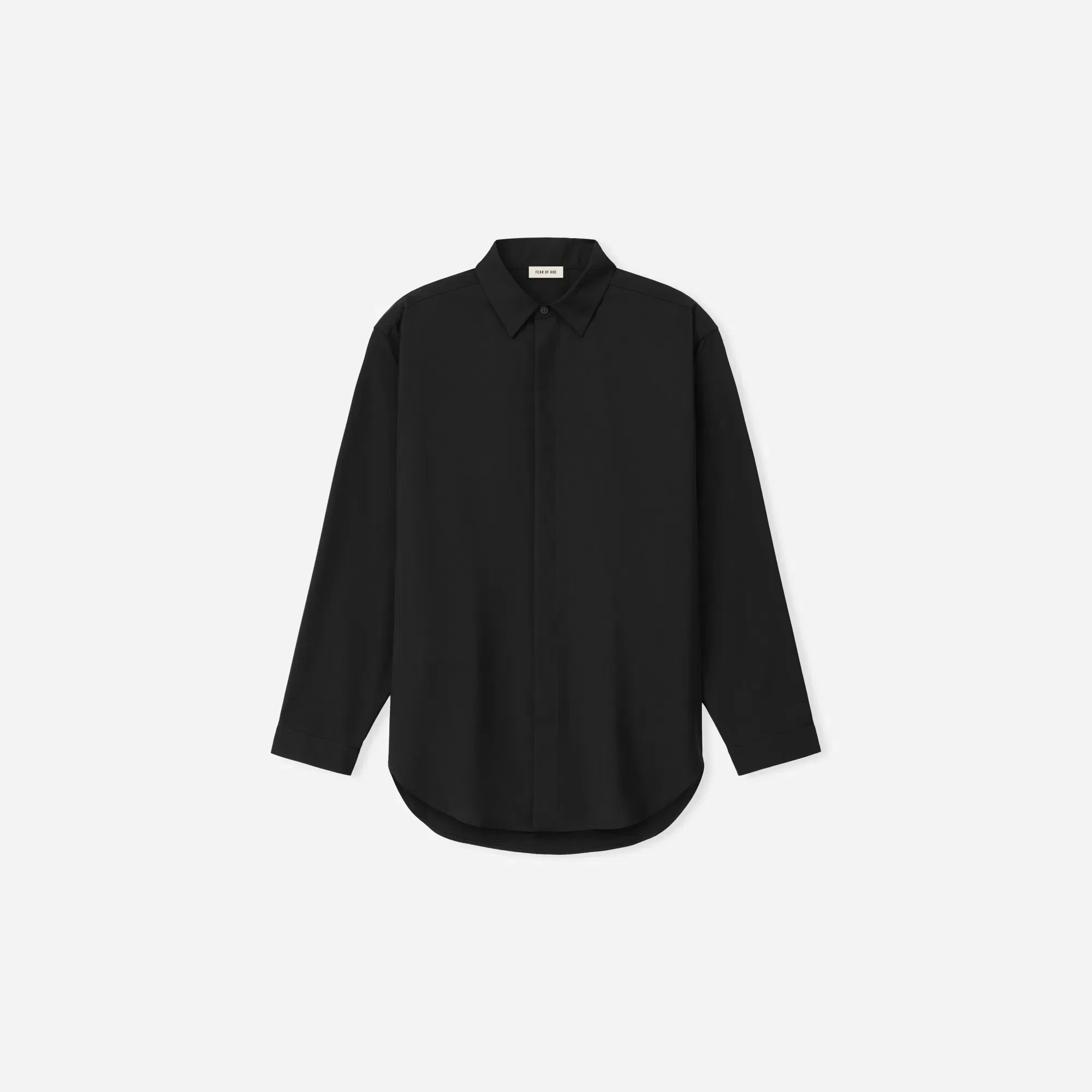 Fear Of God Easy Care Wool Classic Shirt Black