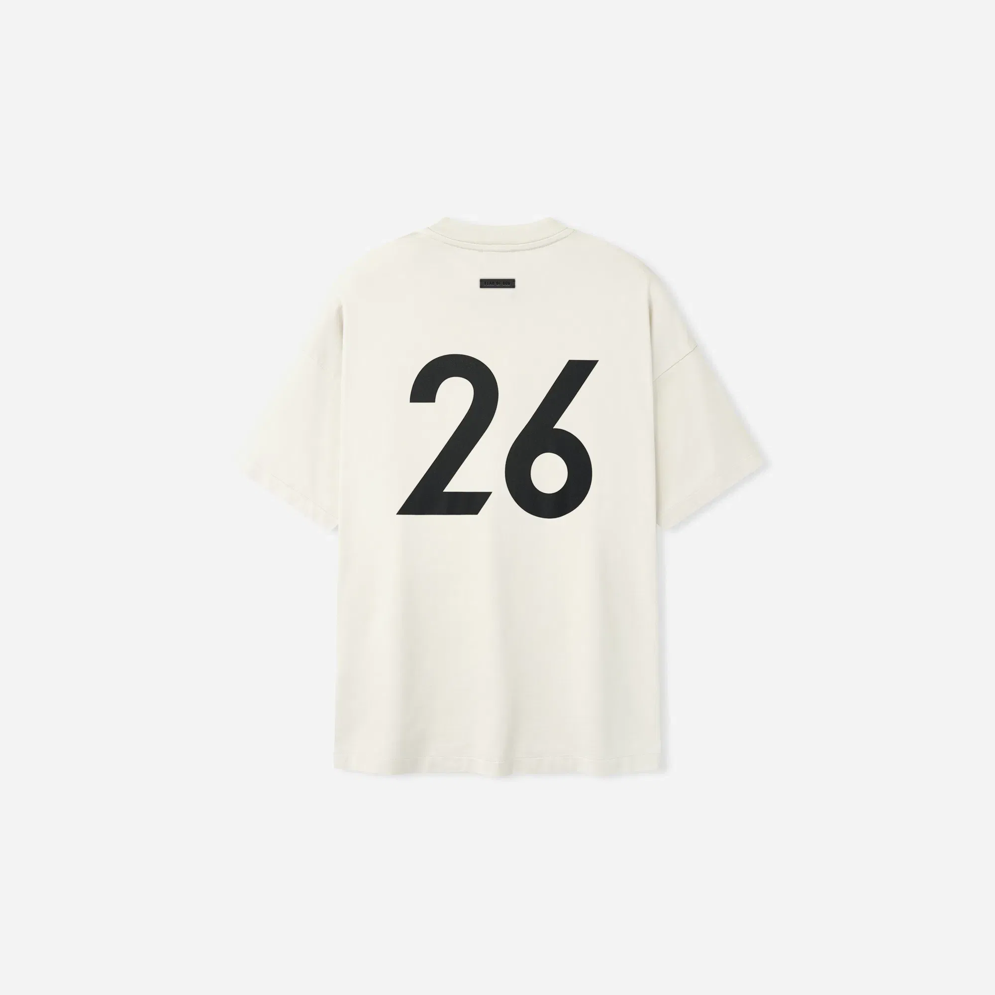 Fear Of God Cotton Rayon "26" Ss Tee Dirty Ivory