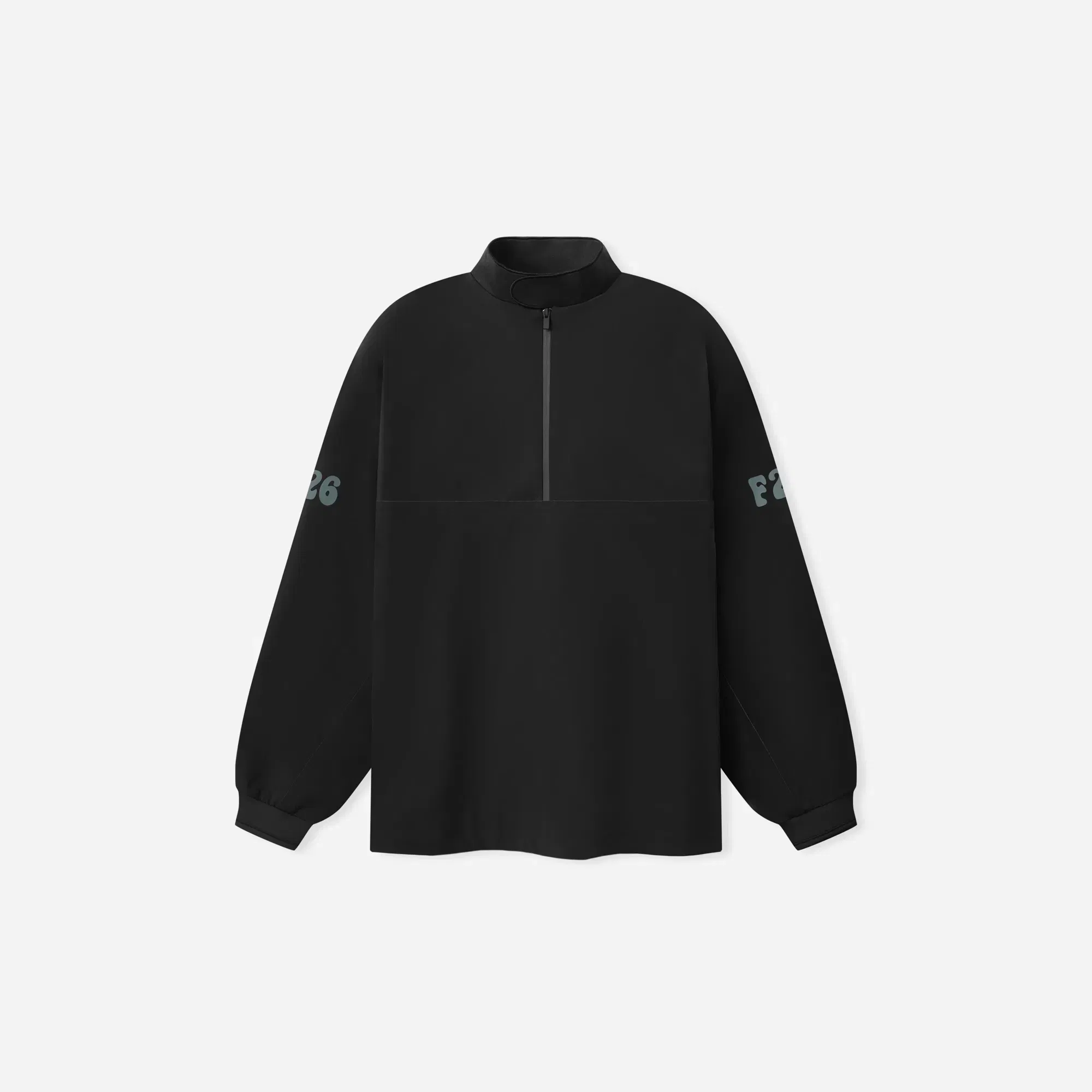Fear Of God Essentials Half Zip Track Jacket Vintage Black