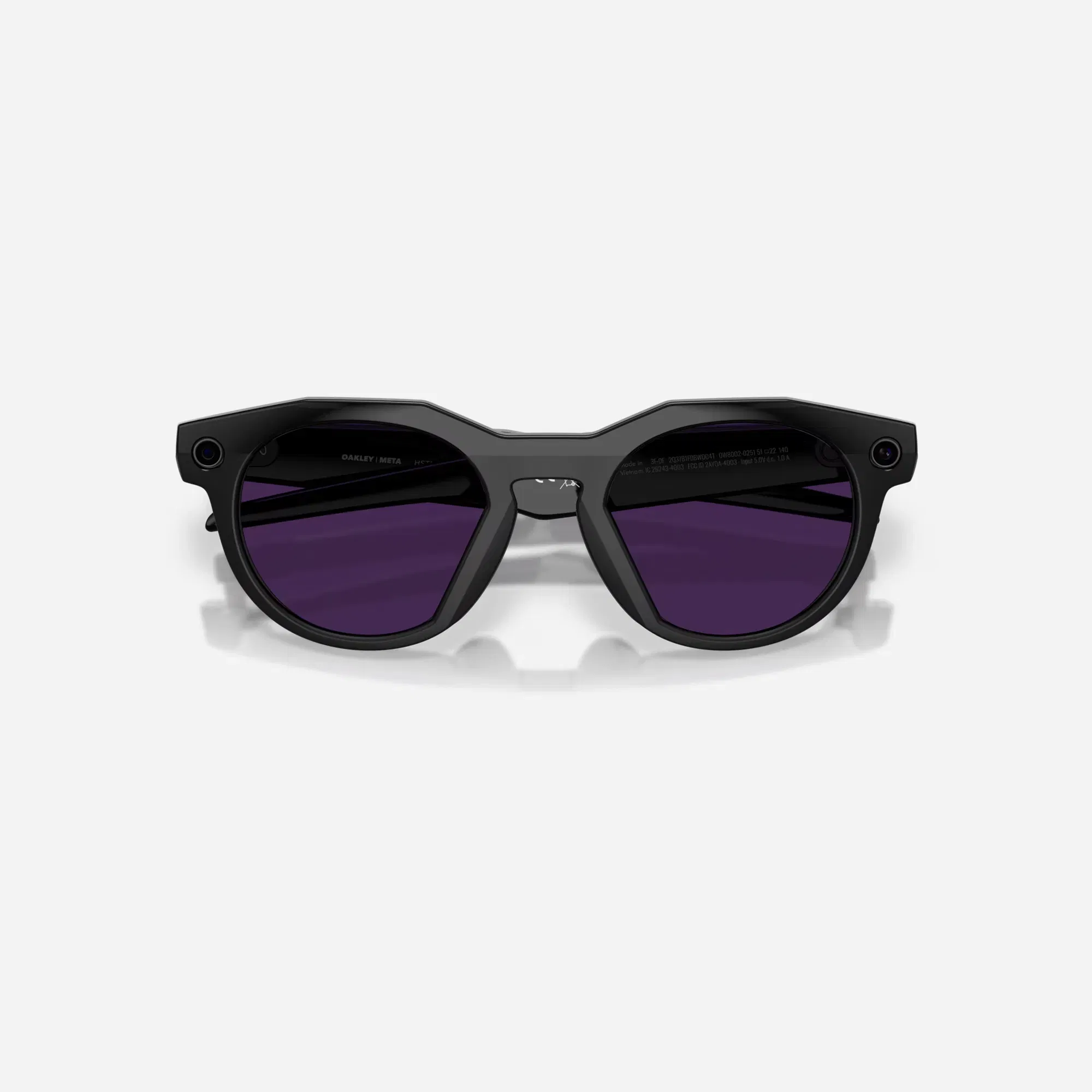 Oakley Meta HSTN Transitions Amethyst Lenses Black Frame AI Glasses