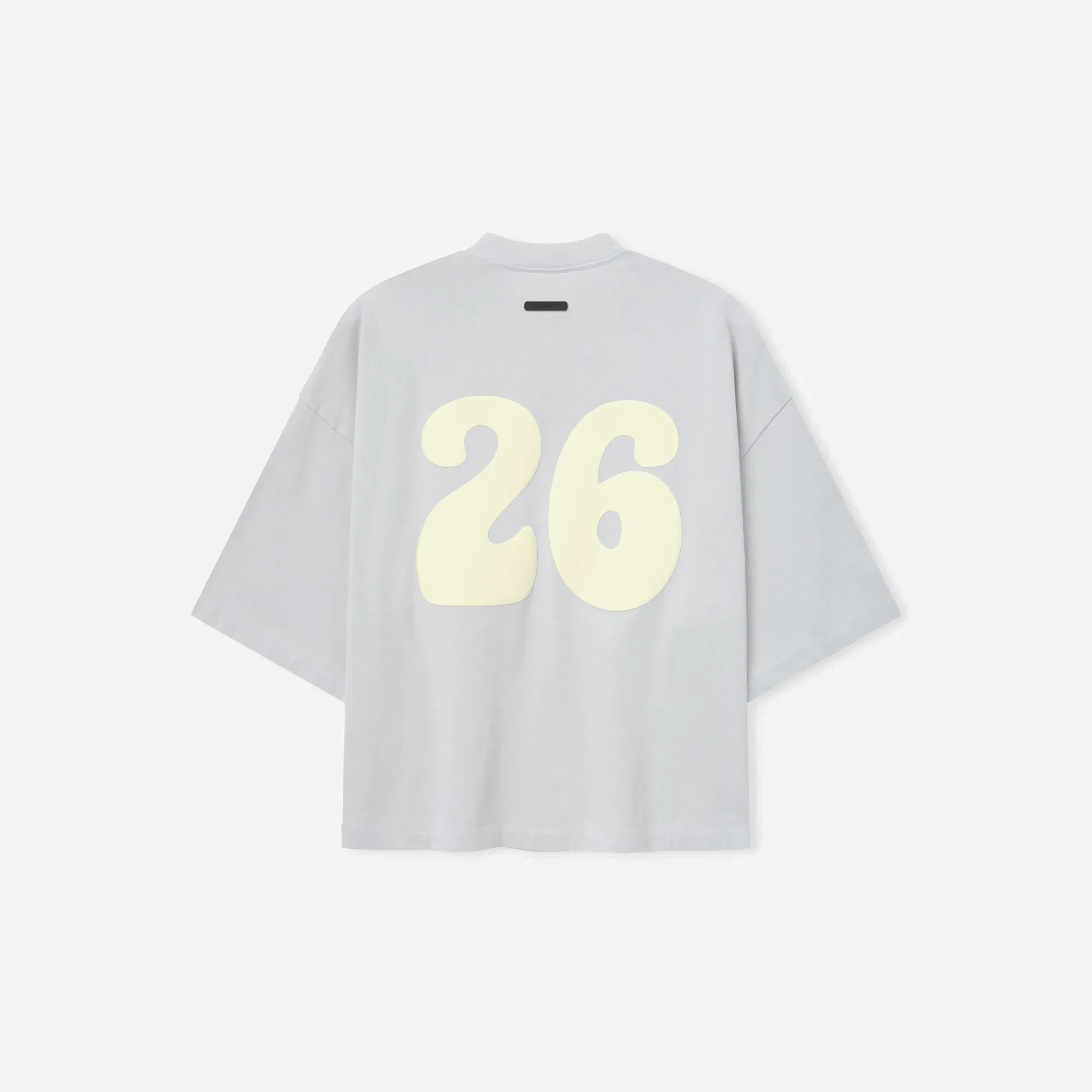 Fear Of God Essentials Heavy Jersey Merch T-Shirt Boxy Fit Washed Overcast