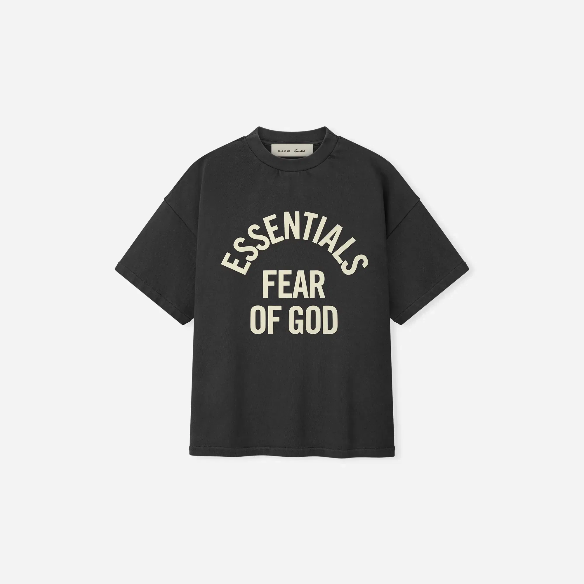 Fear Of God Essentials Kids Campus 90s Short Sleeve Tee Faded Black