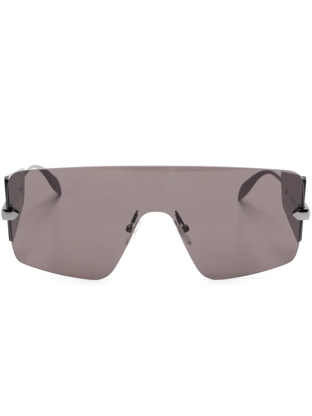 oversize shield-frame sunglasses