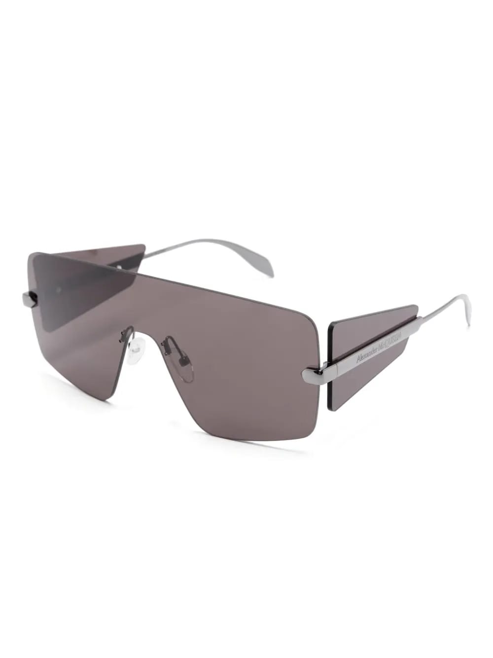 oversize shield-frame sunglasses