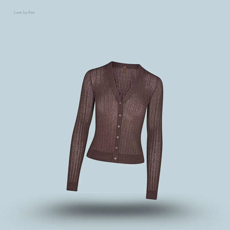 Skims Sheer Knit Cardigan