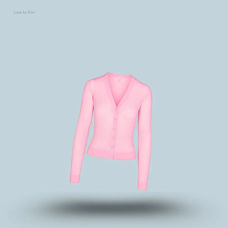 Skims Sheer Knit Cardigan