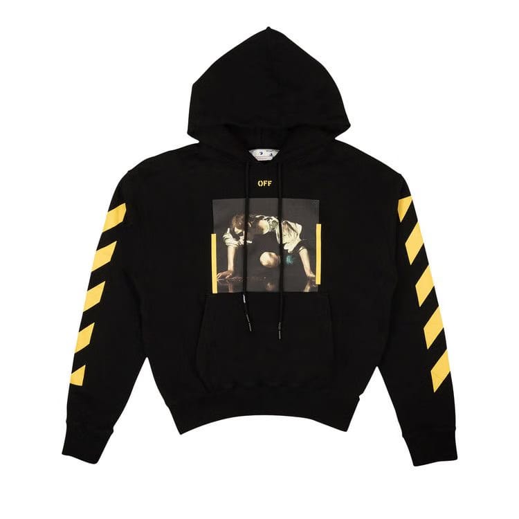 Off-White Caravaggio Print Hoodie Black/Yellow