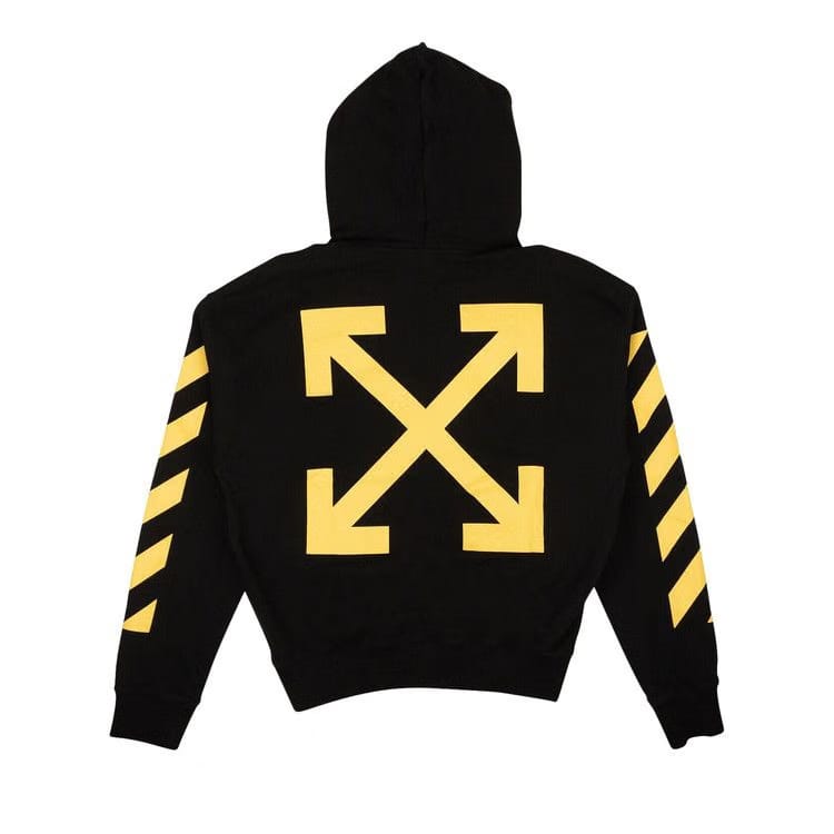 Off-White Caravaggio Print Hoodie Black/Yellow