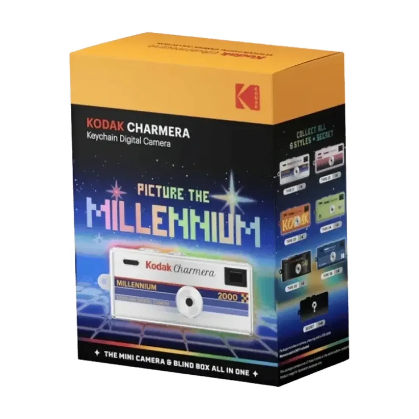 Kodak Charmera Keychain Digital Camera Blind Box Collection Standard + Millenium Collection Pack of 2
