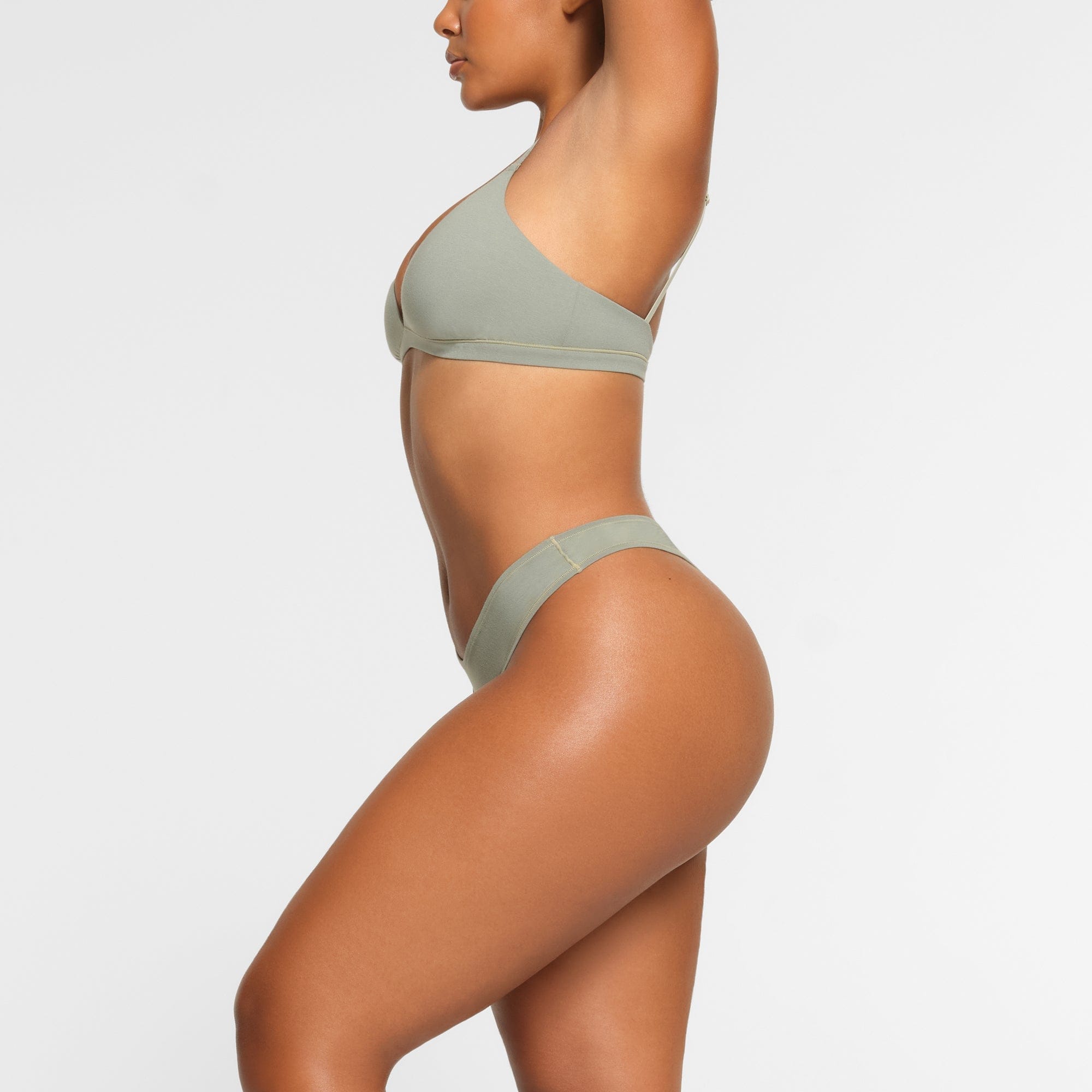Cotton Jersey Dipped Thong