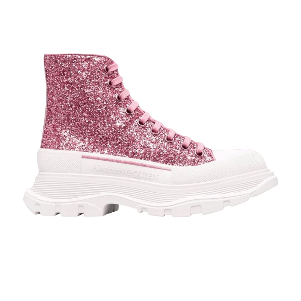 Alexander McQueen Wmns Tread Slick High 'Pink Glitter'
