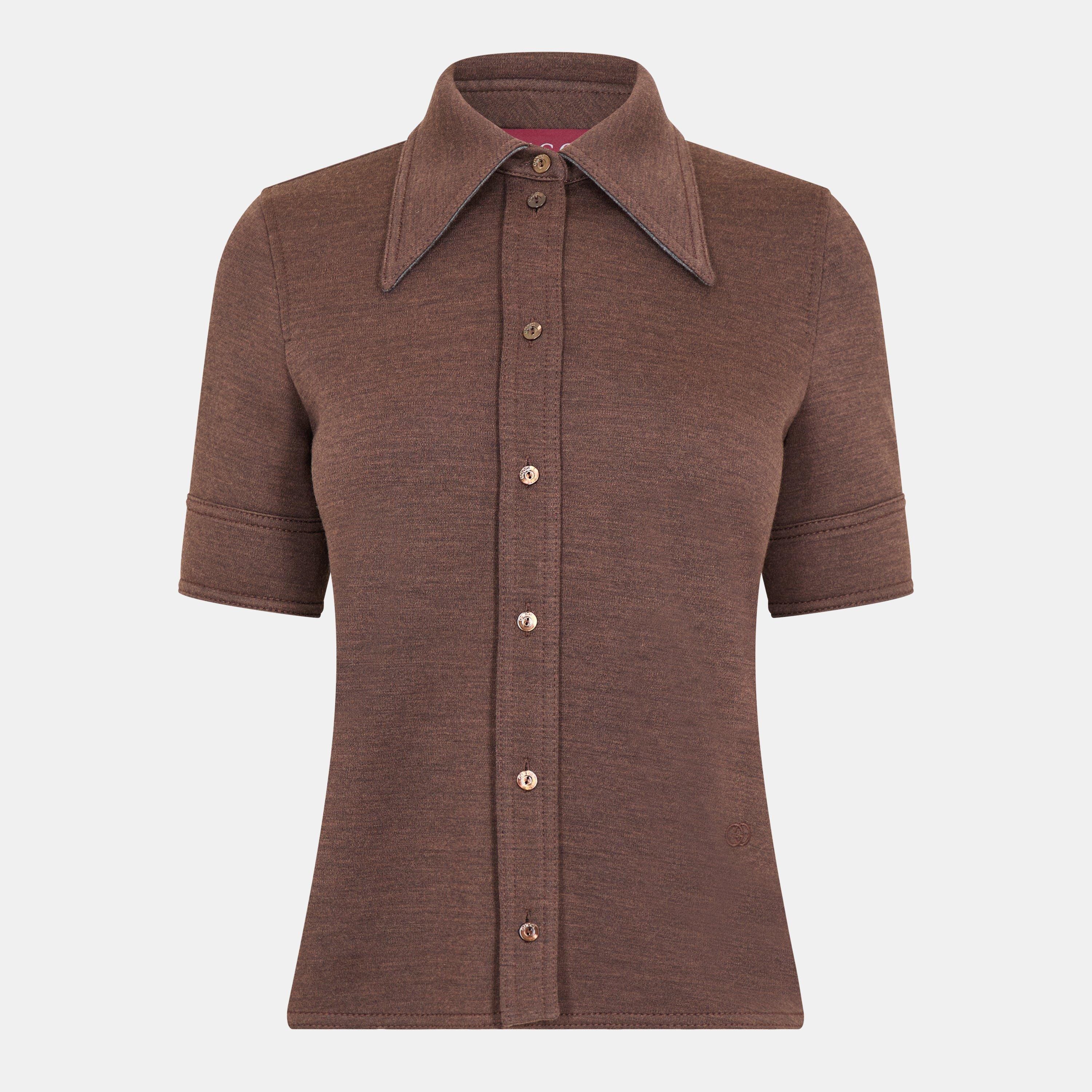 Short-Sleeve Patterned Shirt