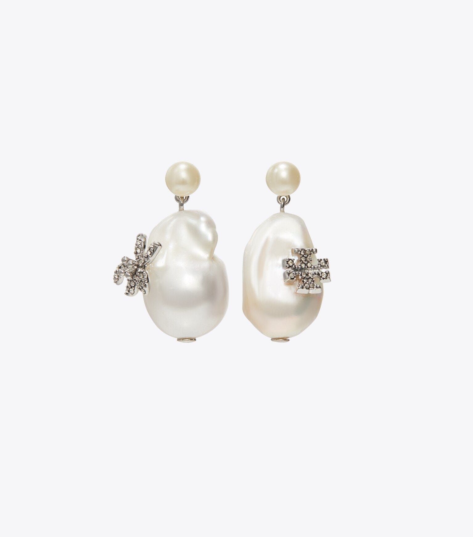 Moondance Pearl and Flower Drop Earrings