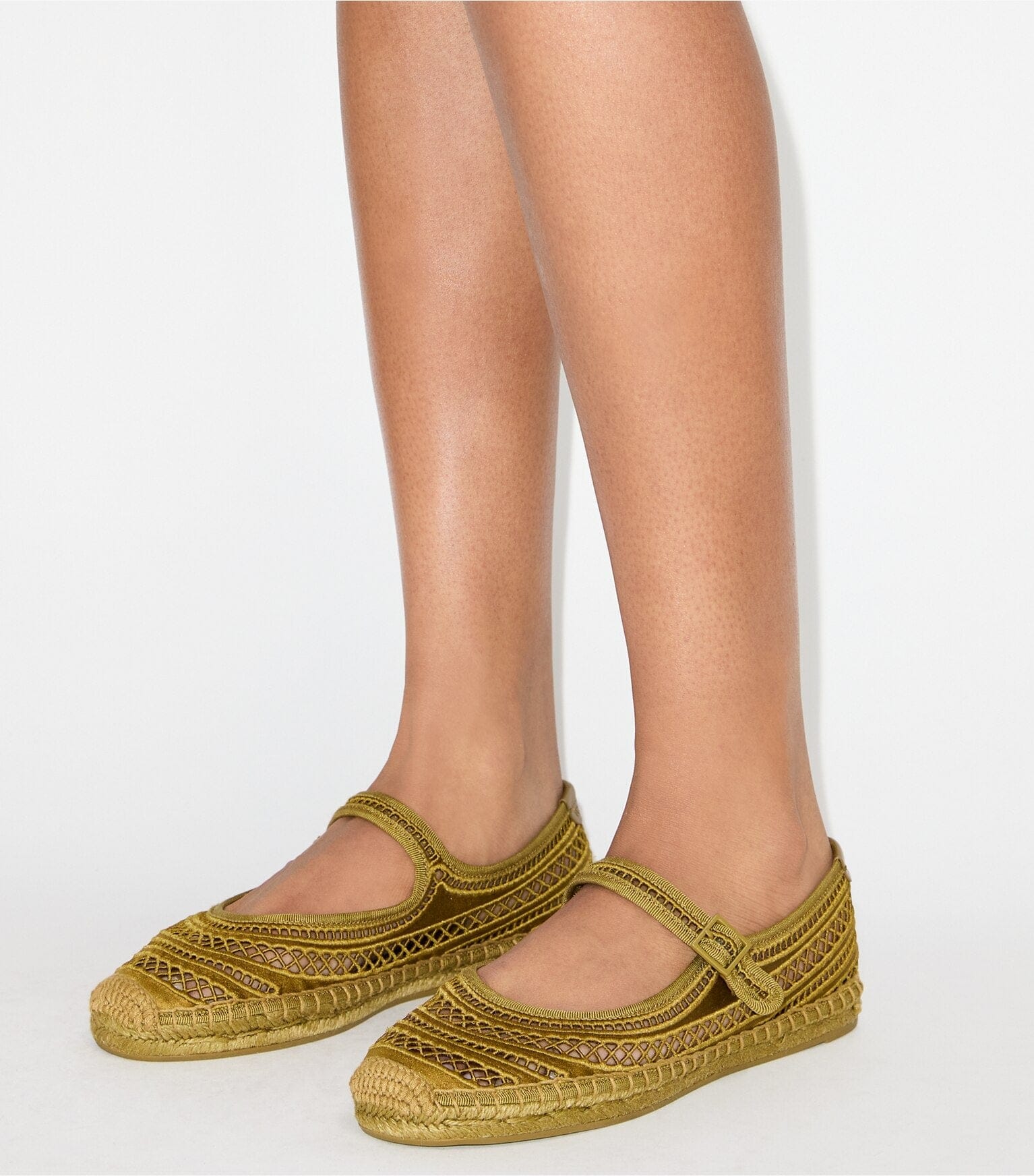 Open Weave Mary Jane Espadrille