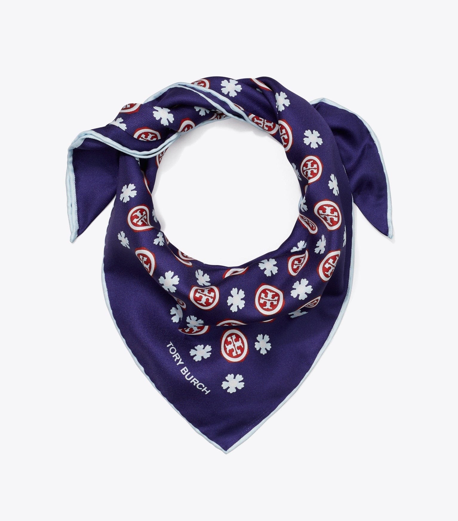 Floral Logo Triangle Scarf