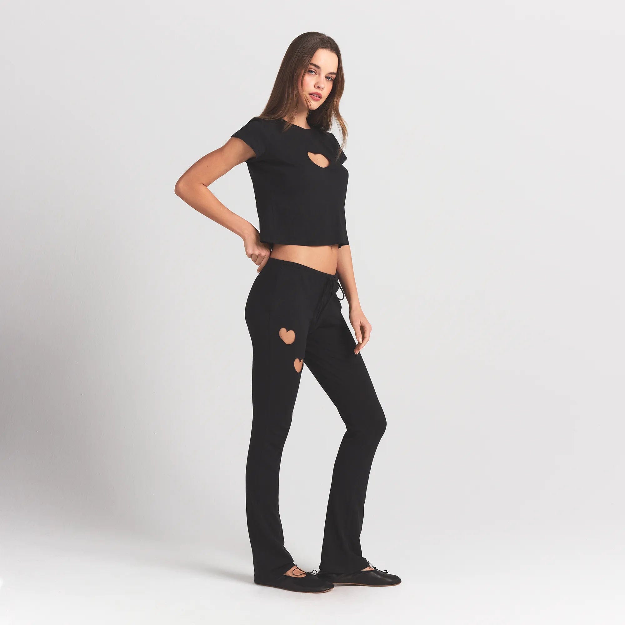 Worn in Jersey Heart Straight Leg Pant