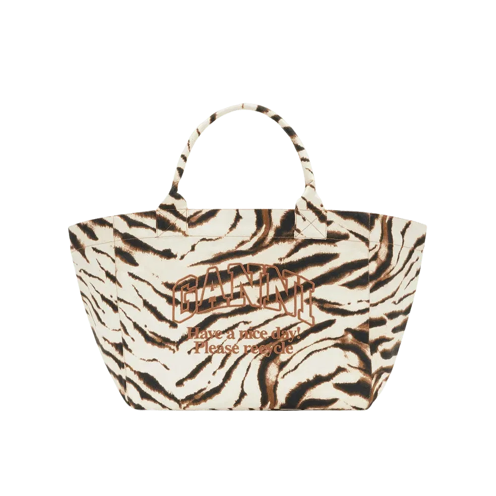 Ganni Tote XXL in Zebra