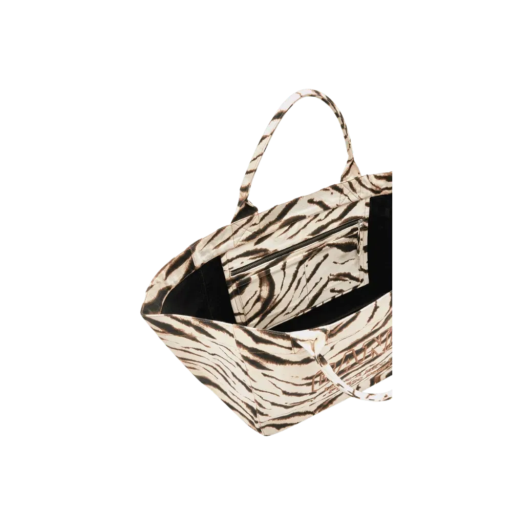 Ganni Tote XXL in Zebra