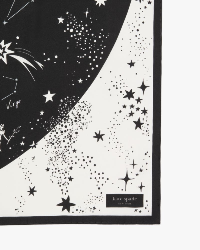 Zodiac Constellations Silk Square Scarf