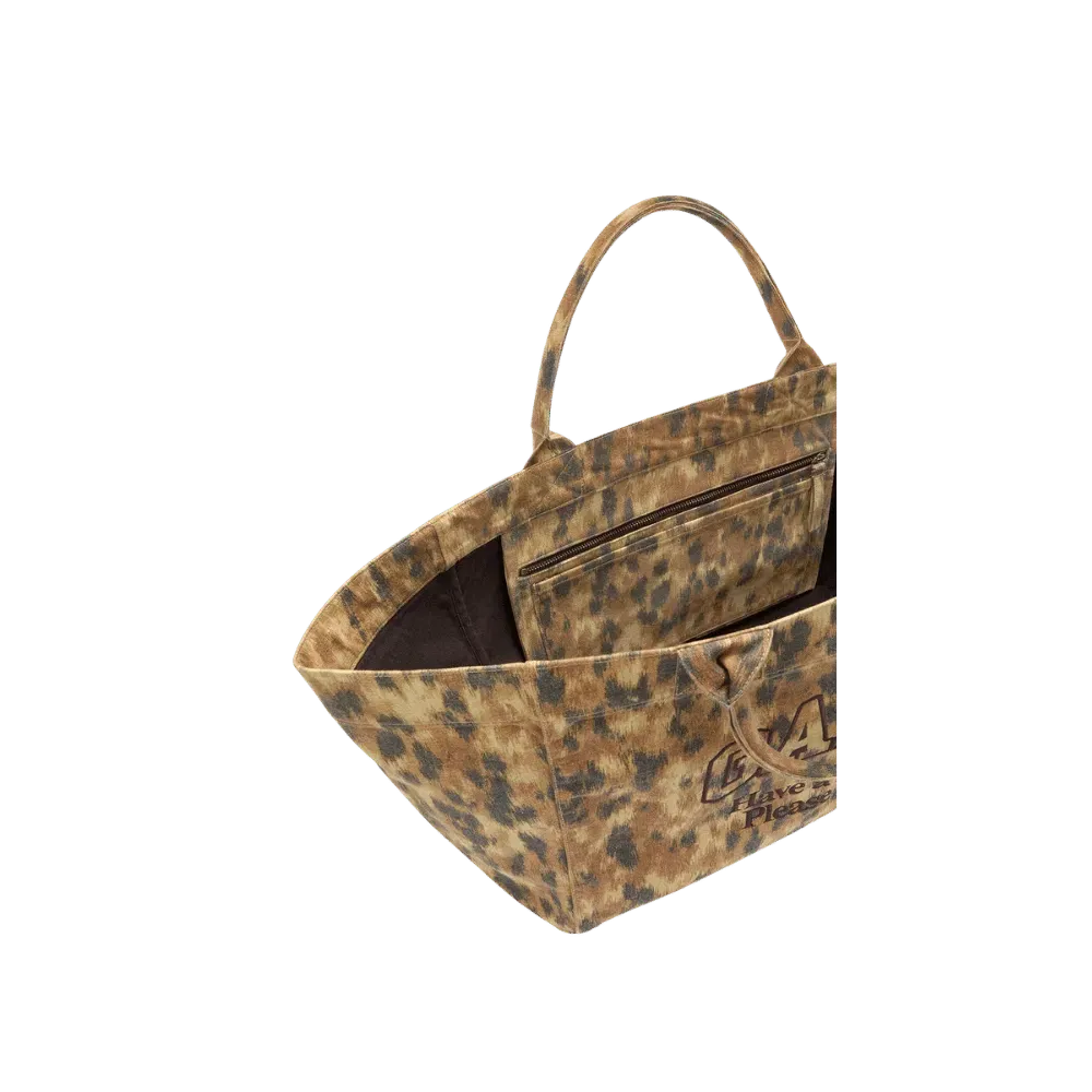 Ganni Tote XXL in Ikat Animal