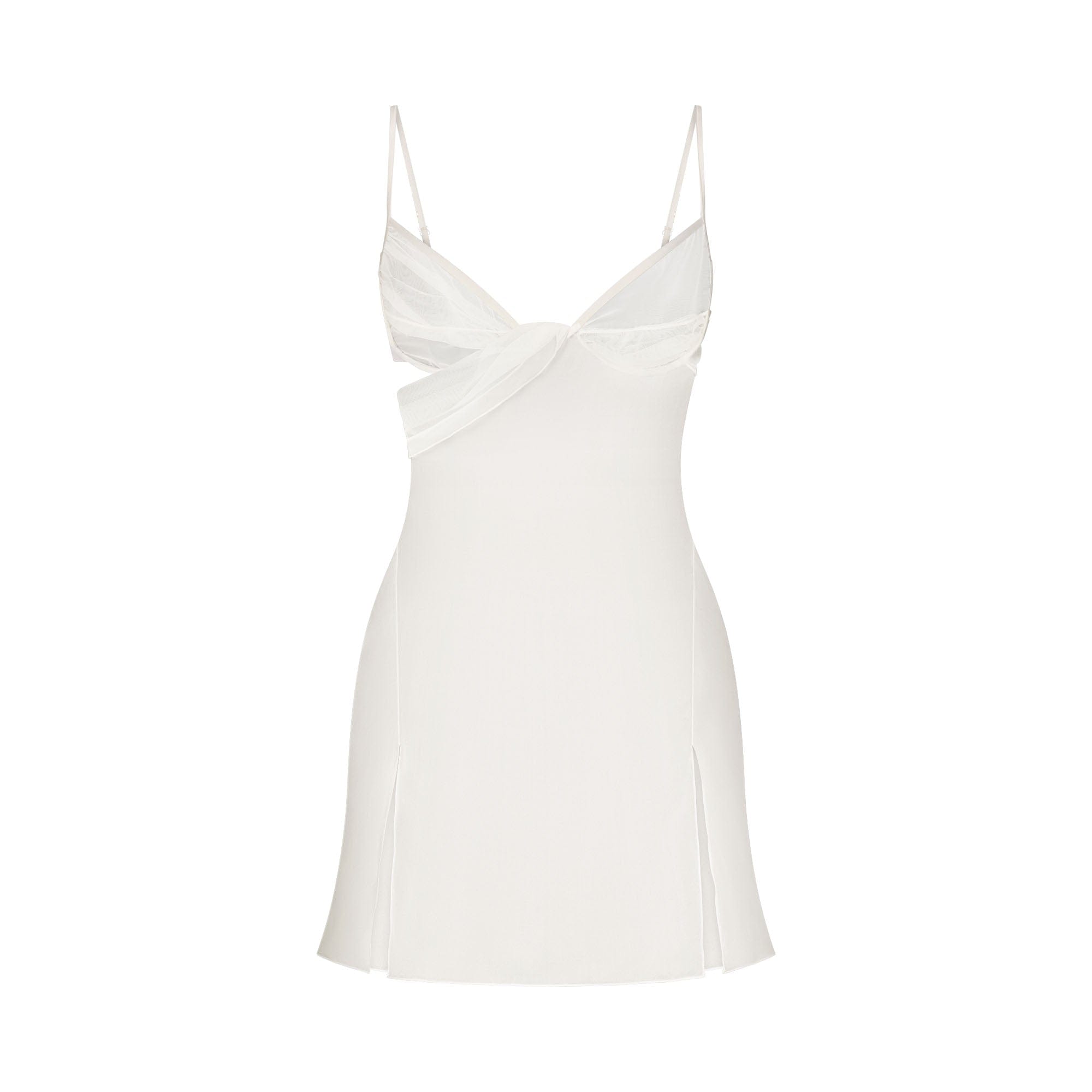 Skims Romance Draped Mini Slip Dress