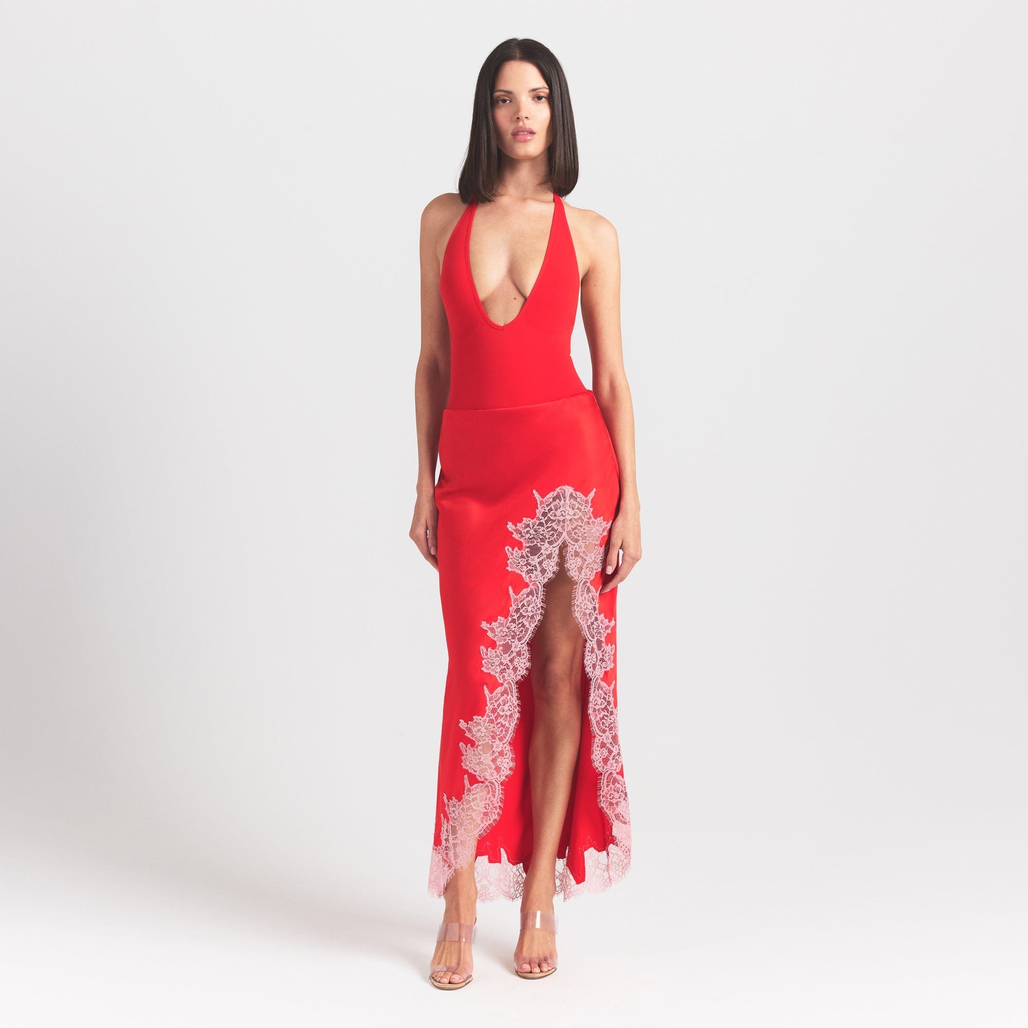 Seamless Sculpt Deep Plunge Thong Bodysuit