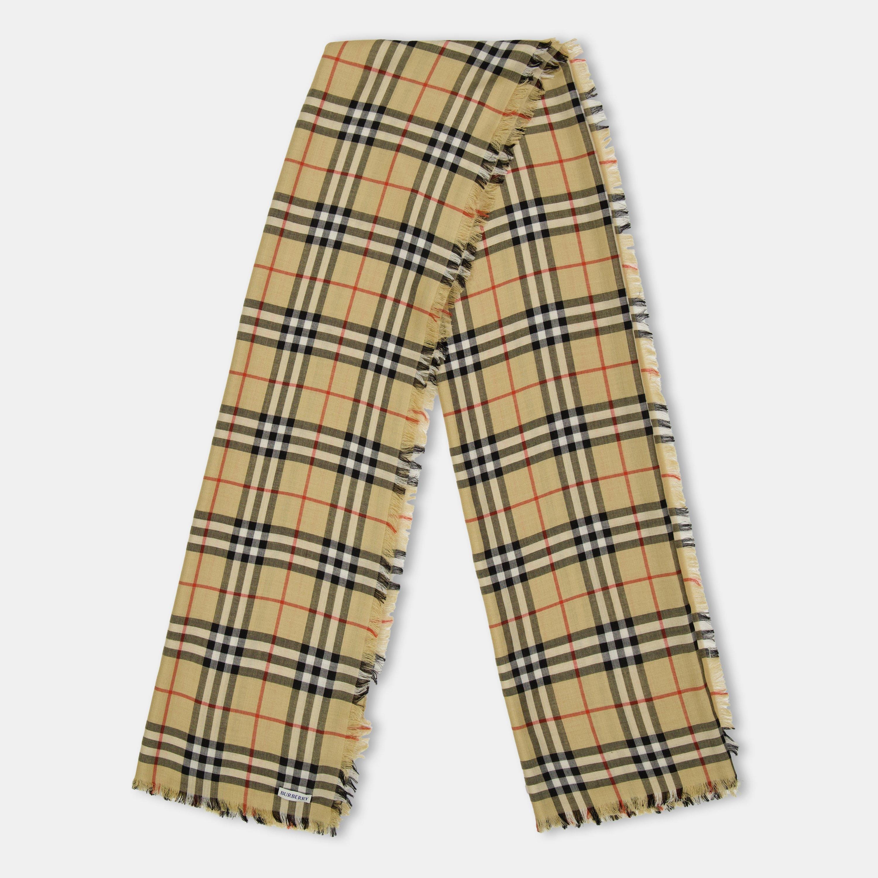 Check Lightweight Scarf