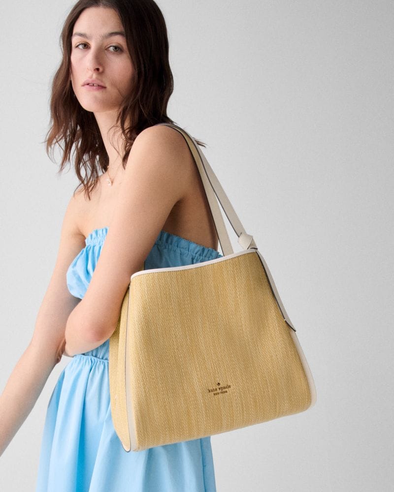 Knott Straw Large Carryall Bag