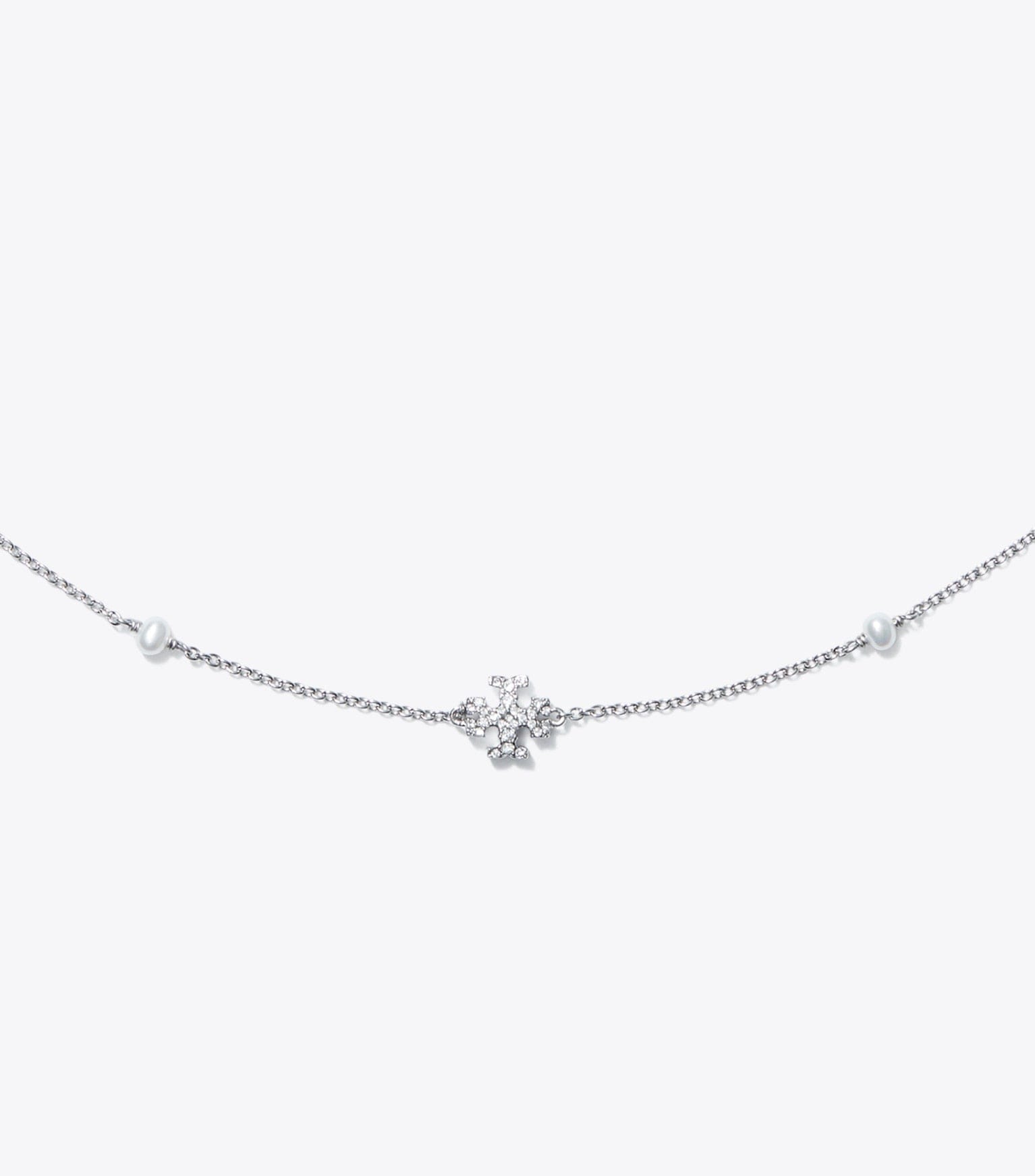 Moondance Pearl and Pavé Necklace