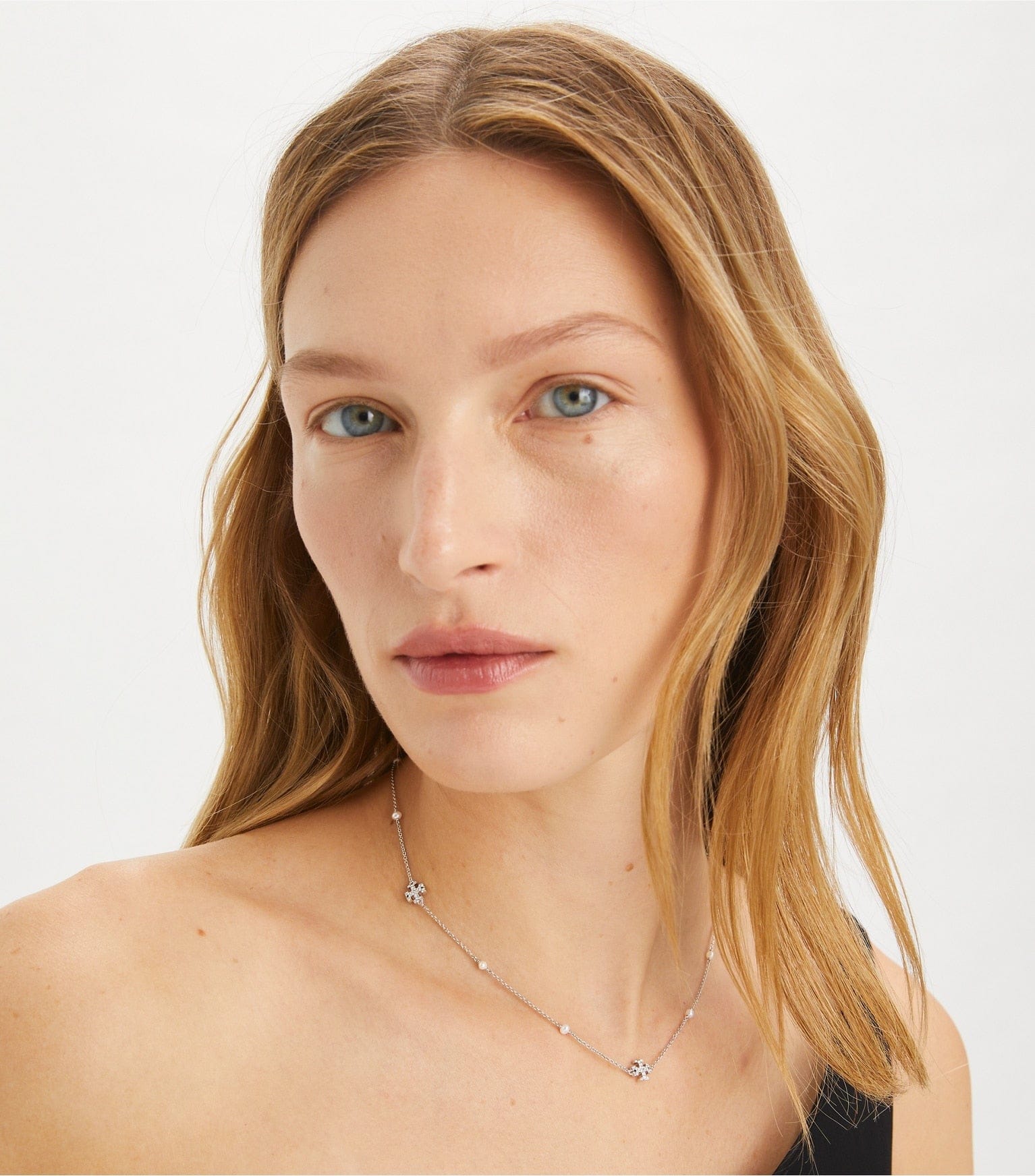 Moondance Pearl and Pavé Necklace