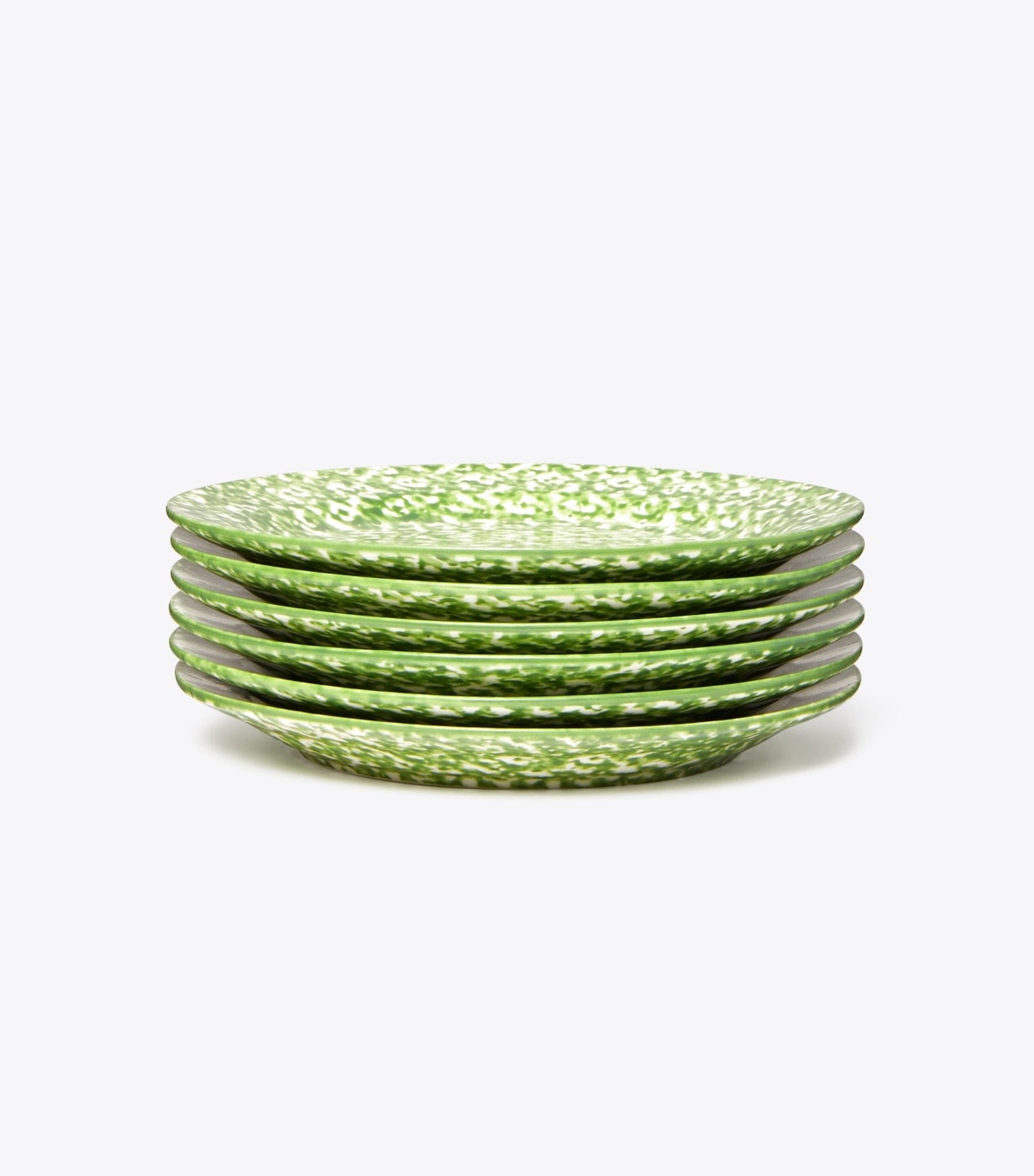 Spongeware Canape Plate, Set of 6