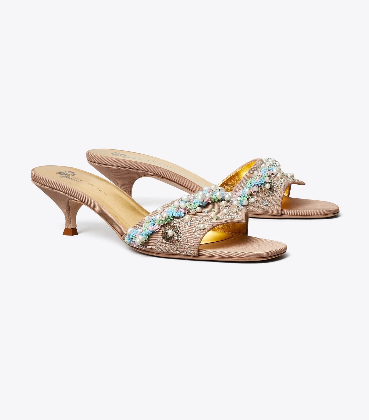Beaded Heel Mule