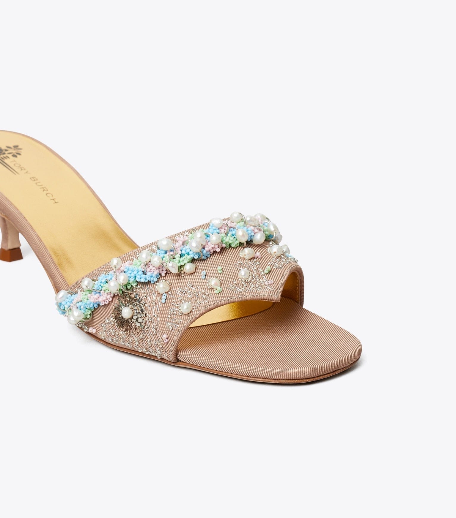 Beaded Heel Mule
